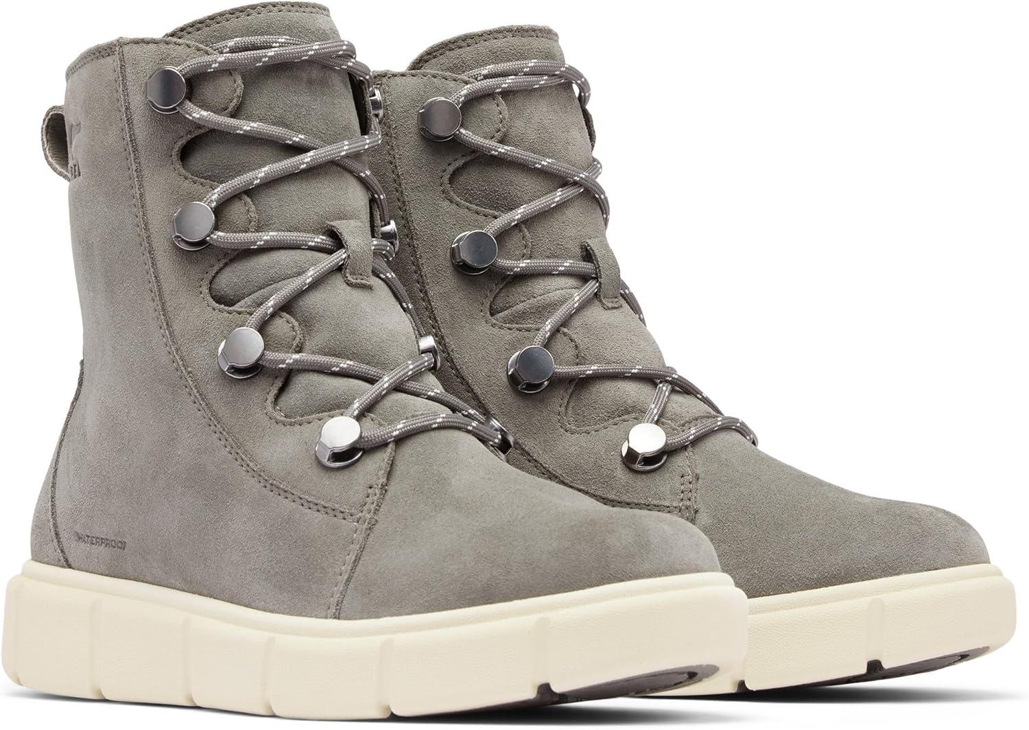 imageSOREL Womens Explorer lll Joan Waterproof BootQuarryChalk