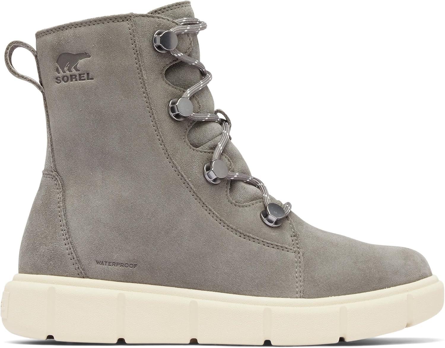imageSOREL Womens Explorer lll Joan Waterproof BootQuarryChalk