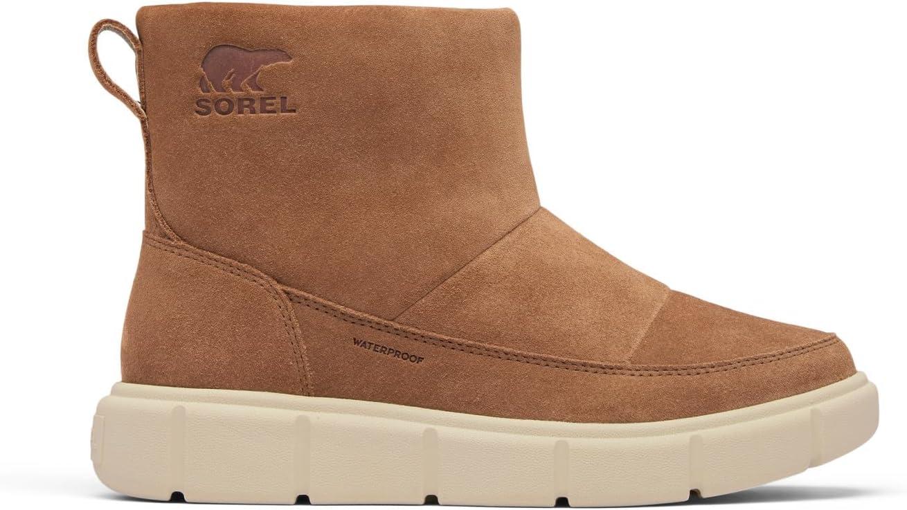imageSOREL Womens Explorer lll SlipOn Waterproof BootVelvet TanChalk