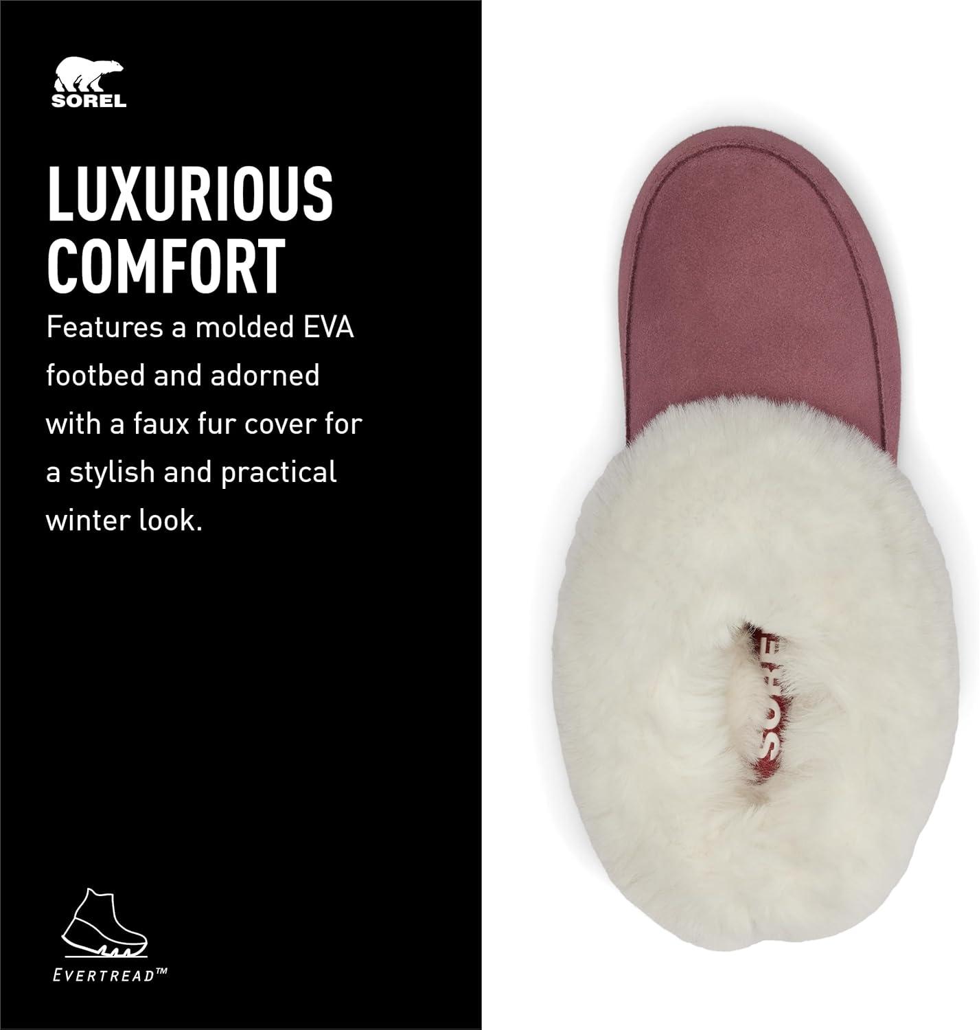 imageSOREL Womens Go Coffee Run SlipperAntique MauveNatural