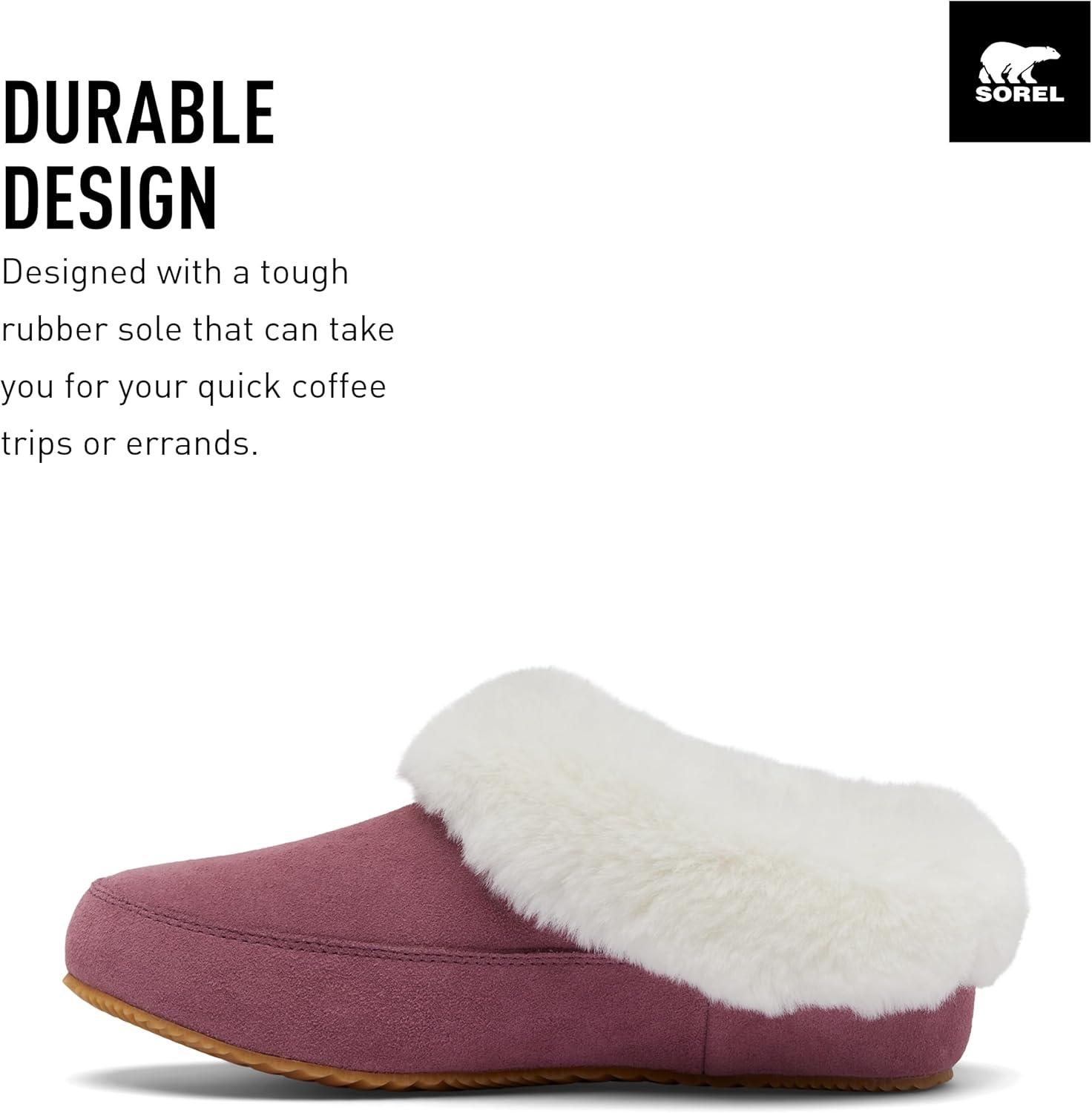 imageSOREL Womens Go Coffee Run SlipperAntique MauveNatural
