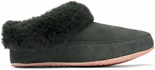 imageSOREL Womens Go Coffee Run SlipperDark Moss Peach Blossom