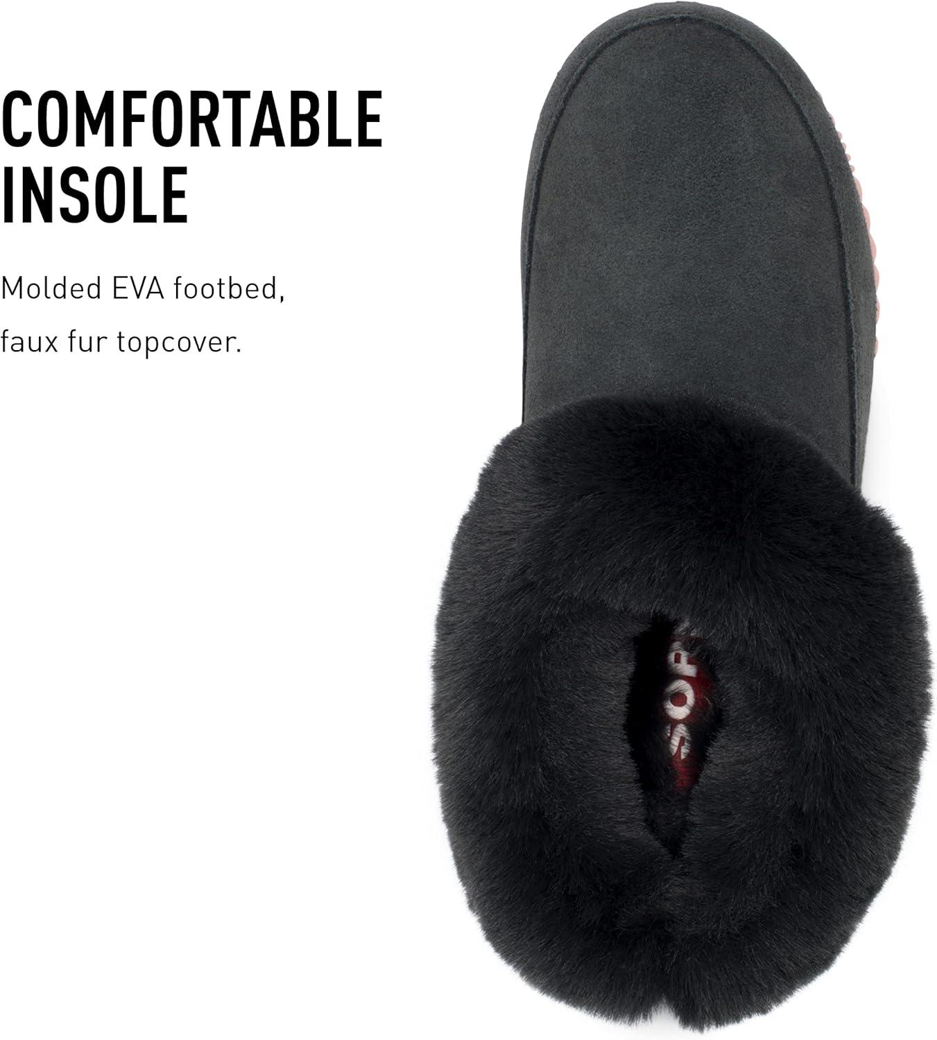 imageSOREL Womens Go Coffee Run SlipperDark Moss Peach Blossom