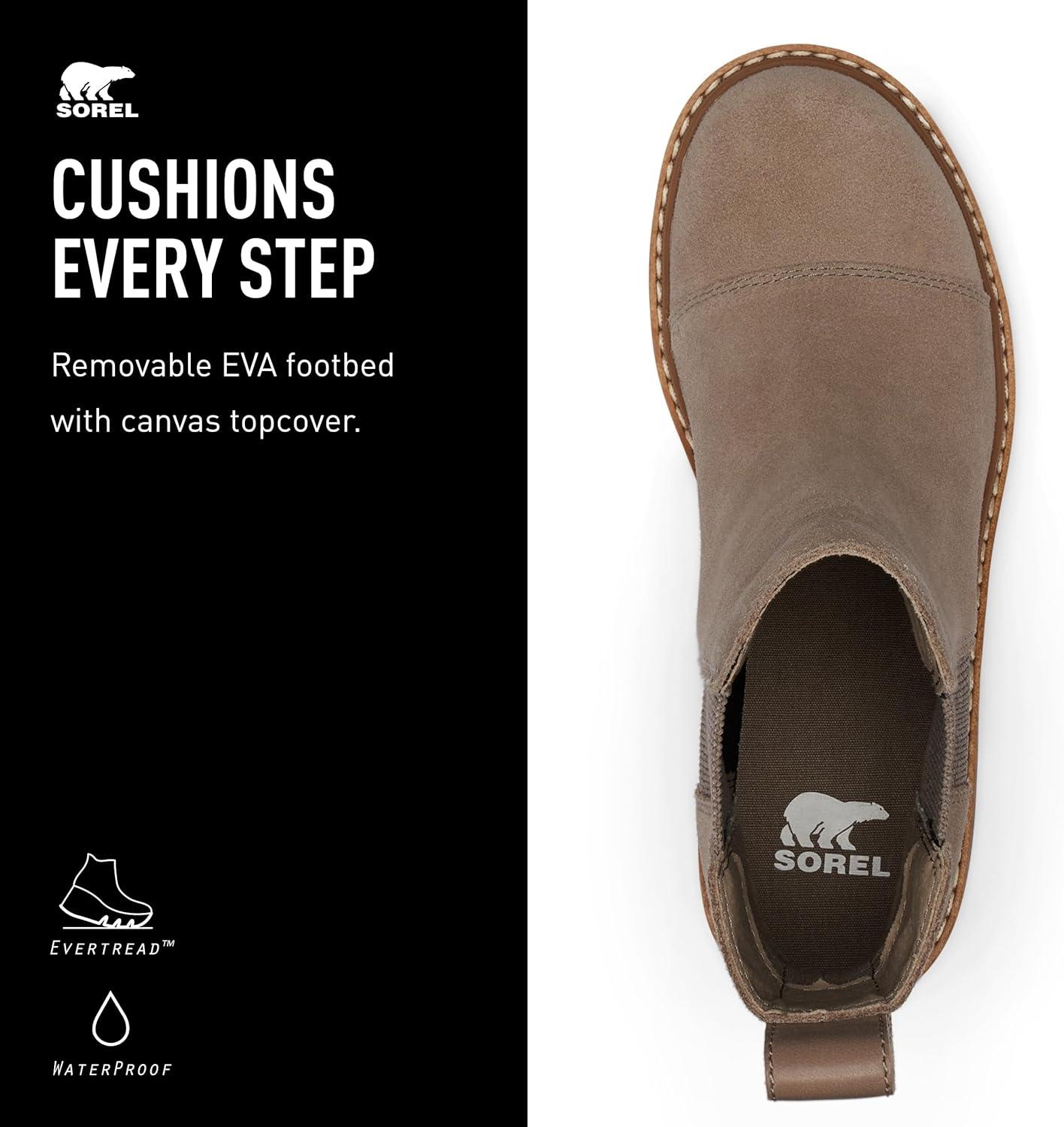 imageSOREL Womens Joan Now Chelsea BootOmega Taupe Gum 2