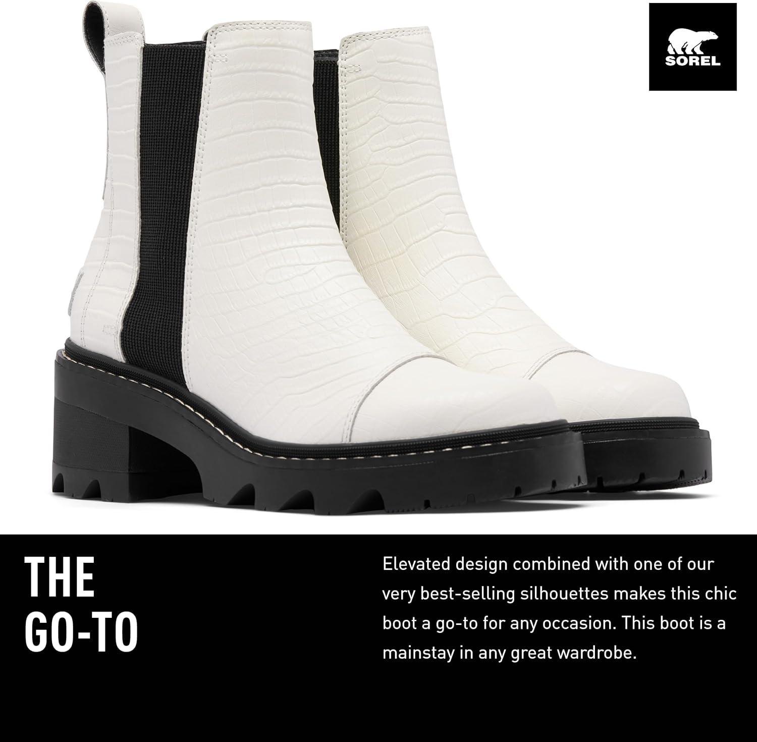 imageSOREL Womens Joan Now Chelsea BootSea Salt Black