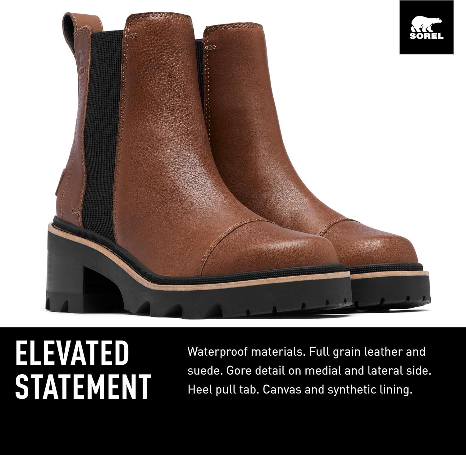 imageSOREL Womens Joan Now Chelsea BootVelvet Tan Black
