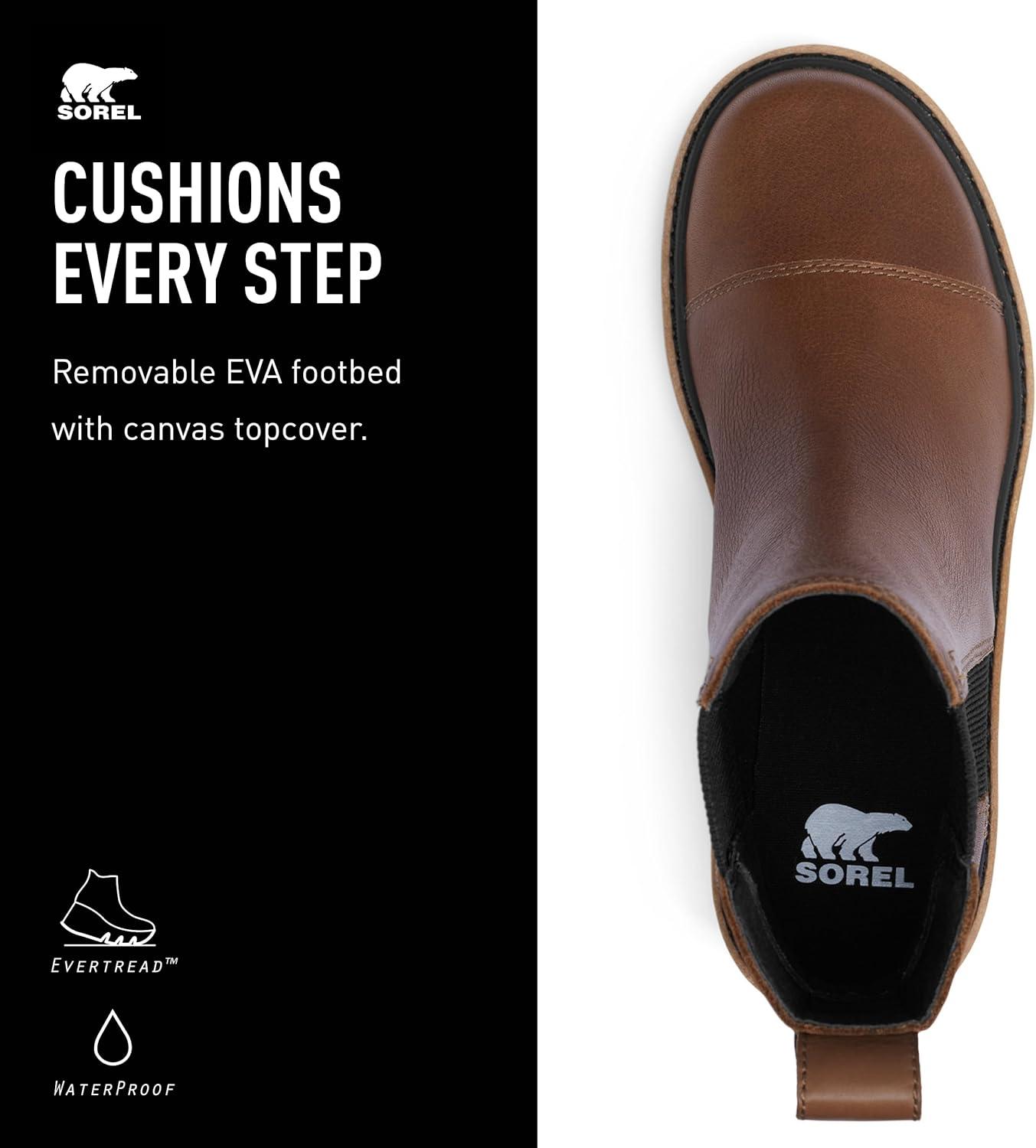 imageSOREL Womens Joan Now Chelsea BootVelvet Tan Black