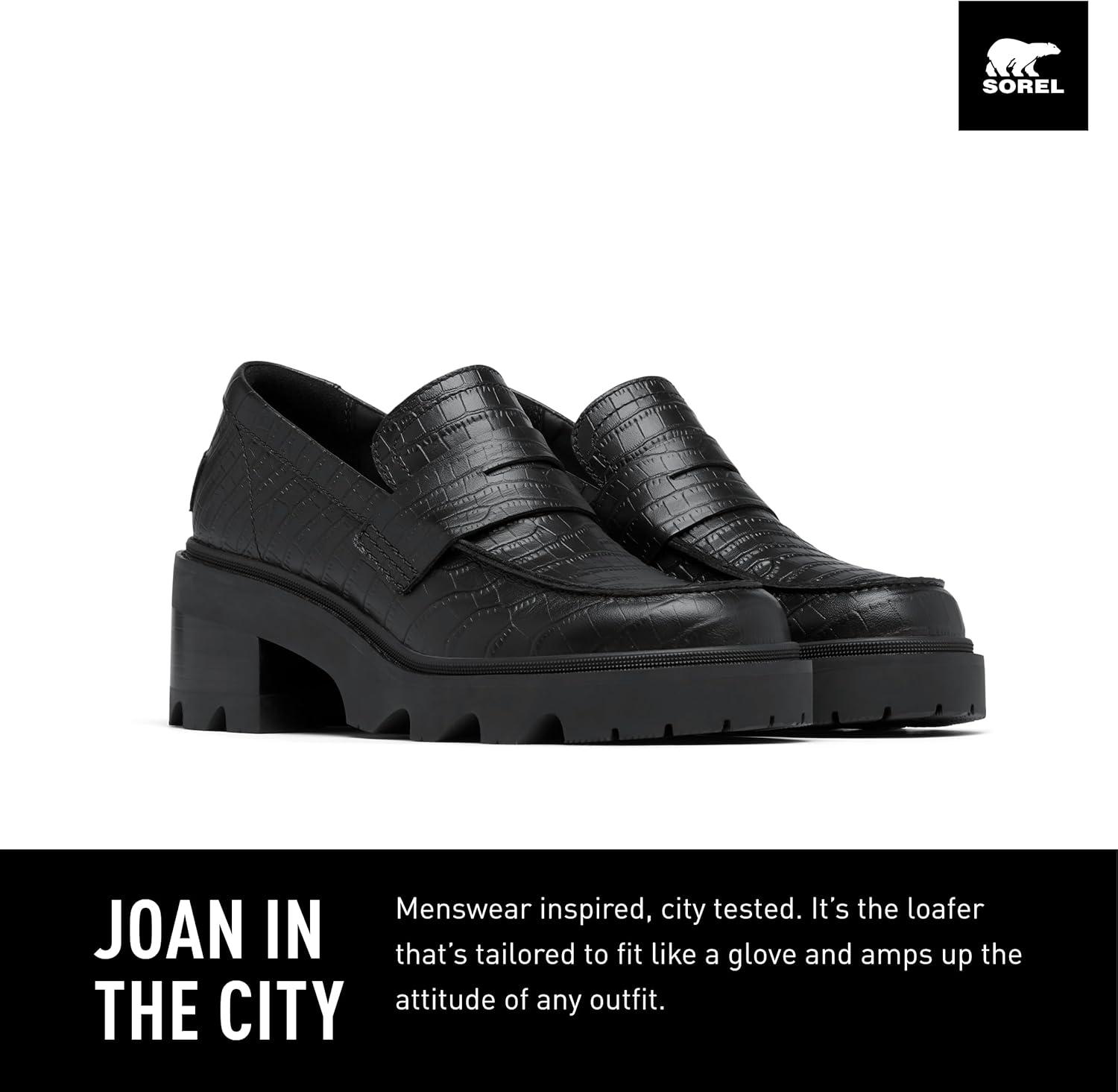 imageSOREL Womens Joan Now City LoaferBlack Black