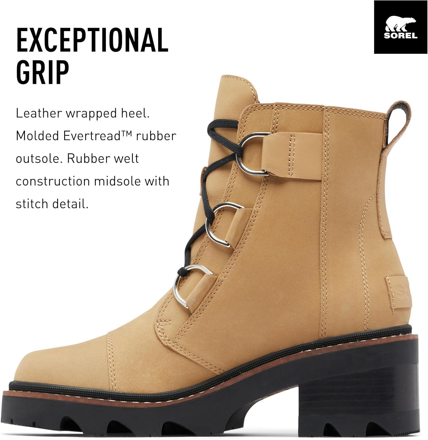 imageSOREL Womens Joan Now Lace BootCaribou Buff Black