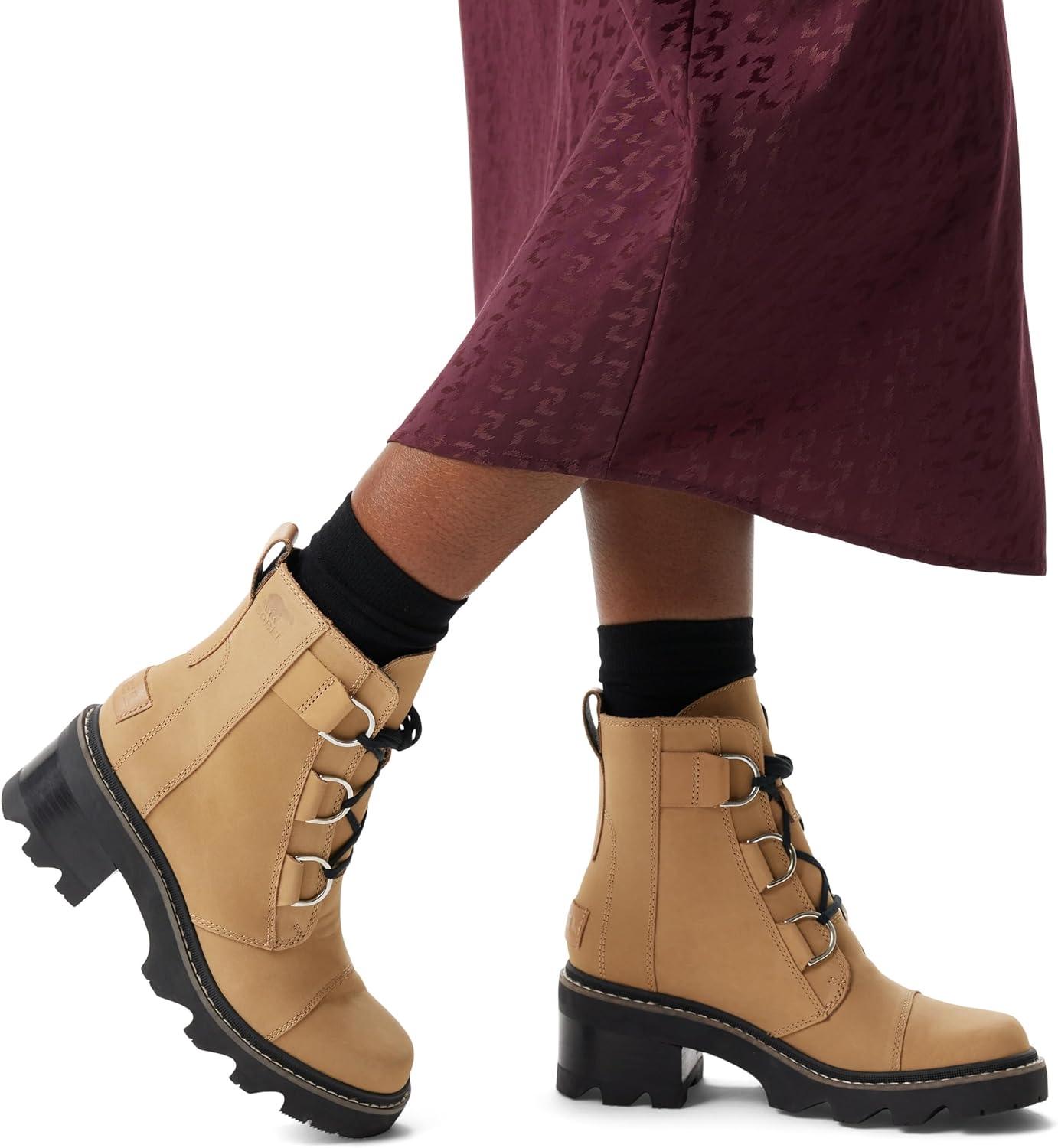 imageSOREL Womens Joan Now Lace BootCaribou Buff Black