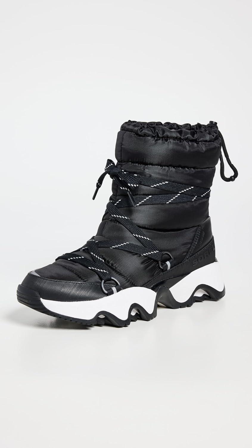 imageSOREL Womens Kinetic Impact NXT Waterproof Mid BootBlackSea Salt