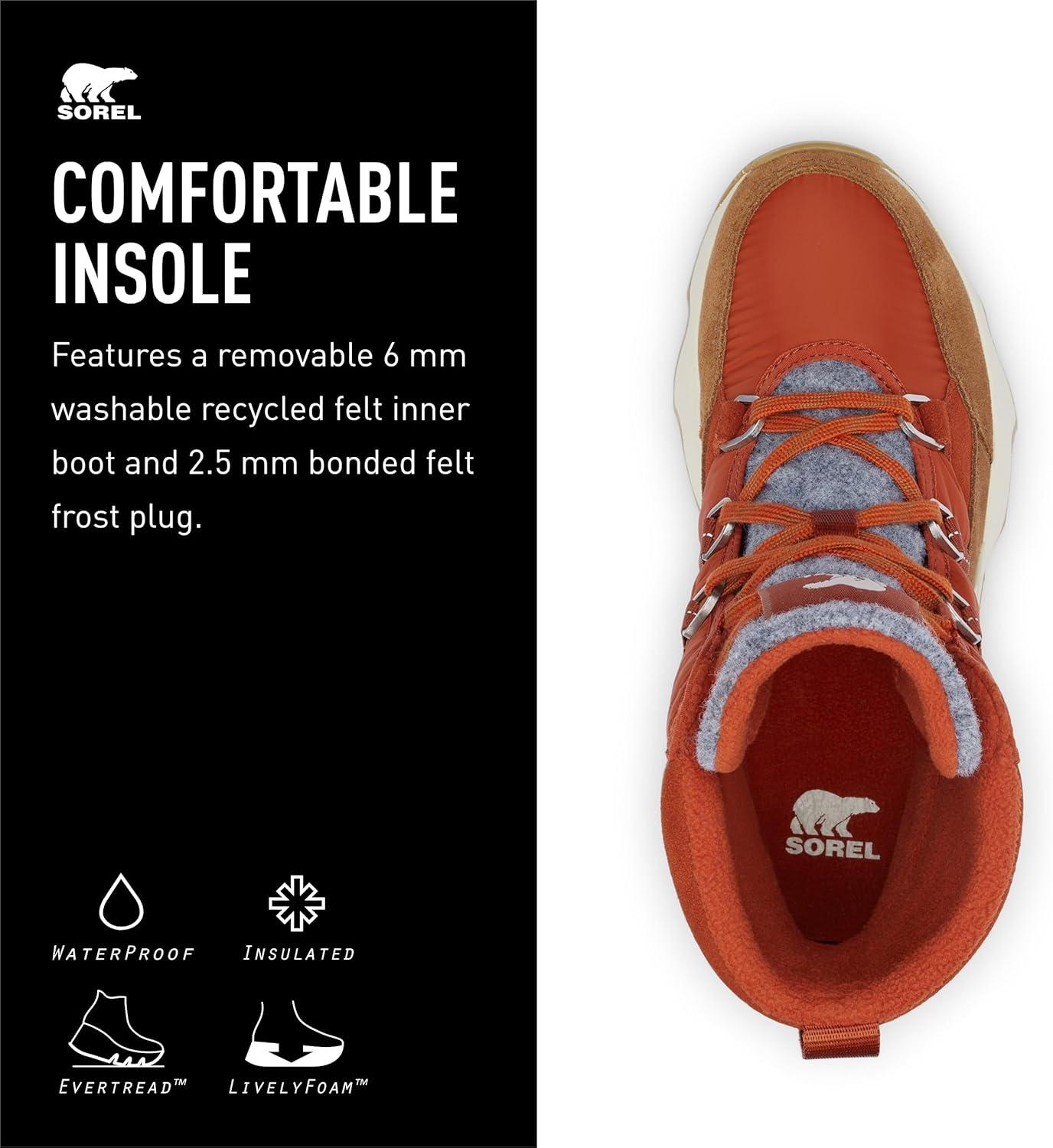 imageSOREL Womens Kinetic Impact Sport Waterproof BootSanguineVelvet Tan