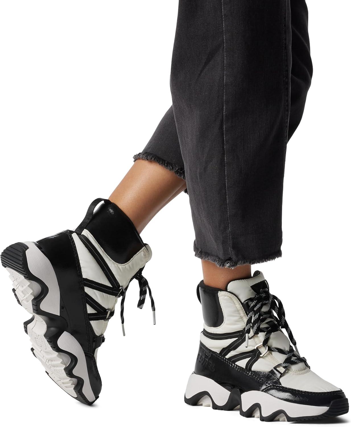 imageSOREL Womens Kinetic Impact Sport Waterproof BootSea SaltBlack