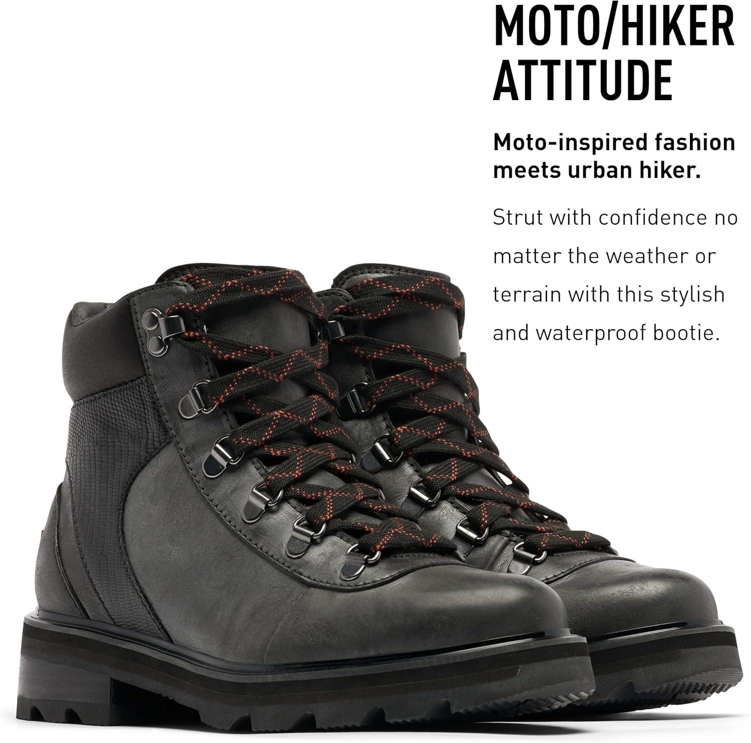 imageSOREL Womens Lennox Hiker Waterproof BootsBlack Warp Red