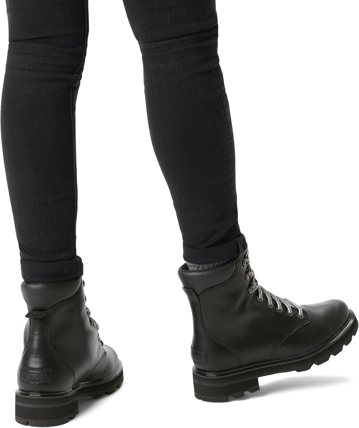 imageSOREL Womens Lennox Lace Waterproof BootsBlack Sea Salt