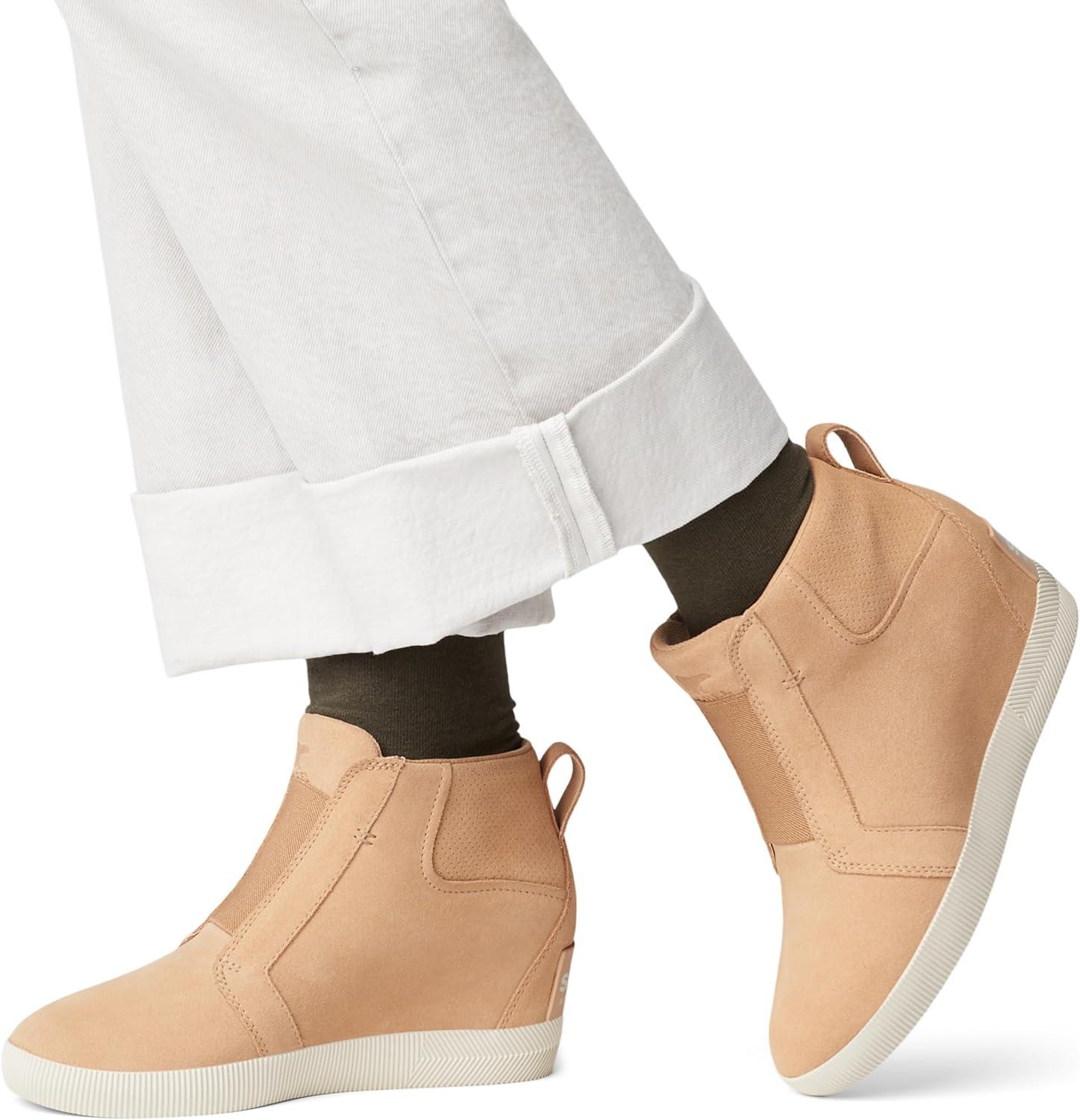 imageSOREL Womens Out N About Pull On Wedge BootCanoe Sea Salt