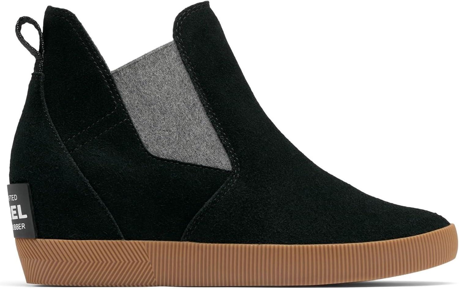 imageSOREL Womens Out N About SlipOn Wedge BootBlackGum 16