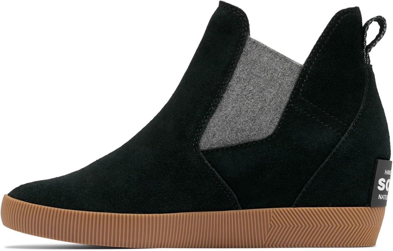 imageSOREL Womens Out N About SlipOn Wedge BootBlackGum 16