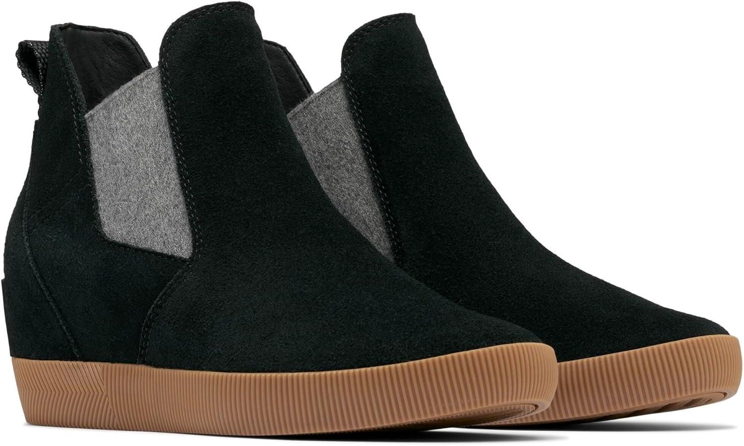 imageSOREL Womens Out N About SlipOn Wedge BootBlackGum 16