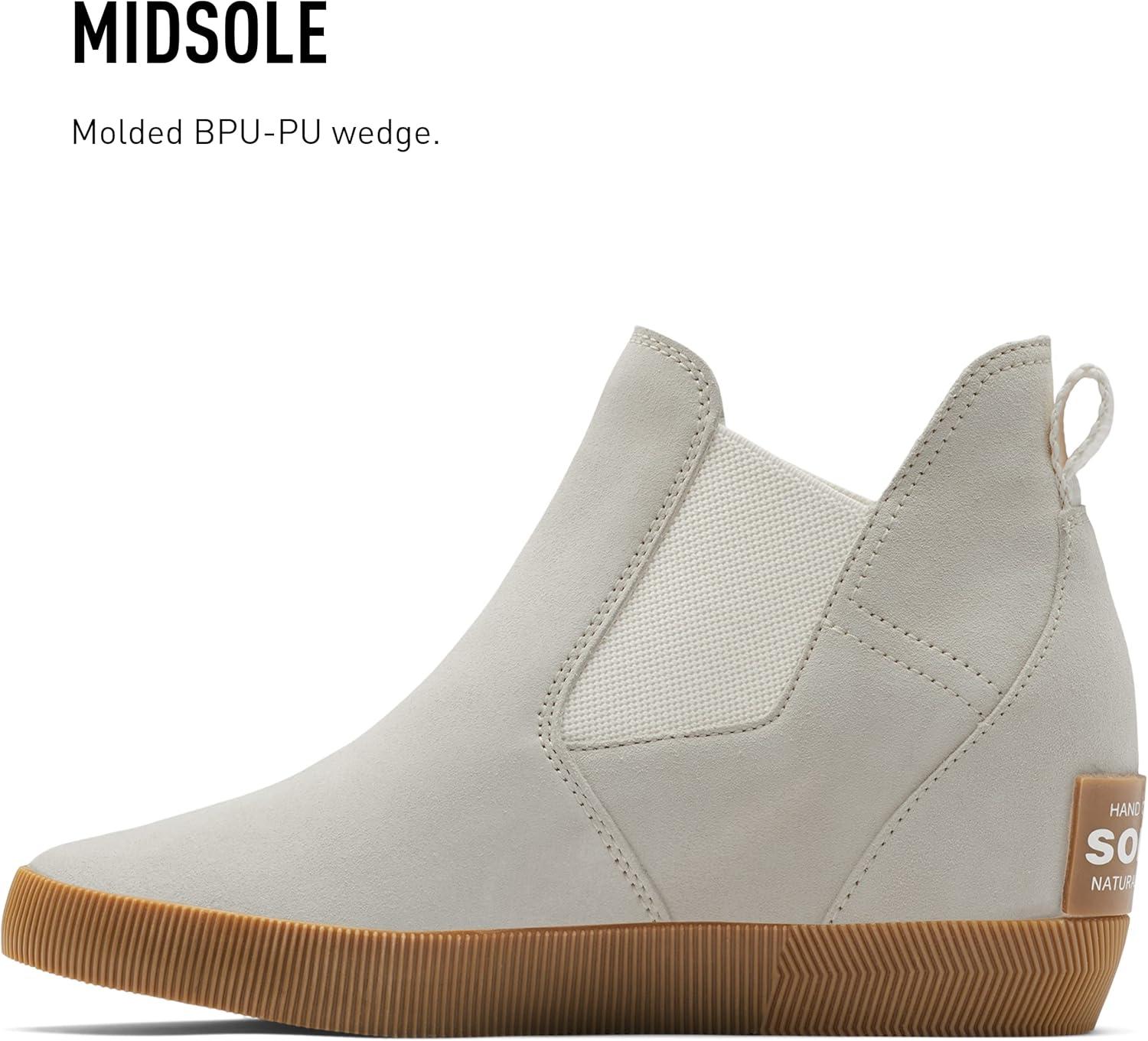 imageSOREL Womens Out N About SlipOn Wedge BootChalk White