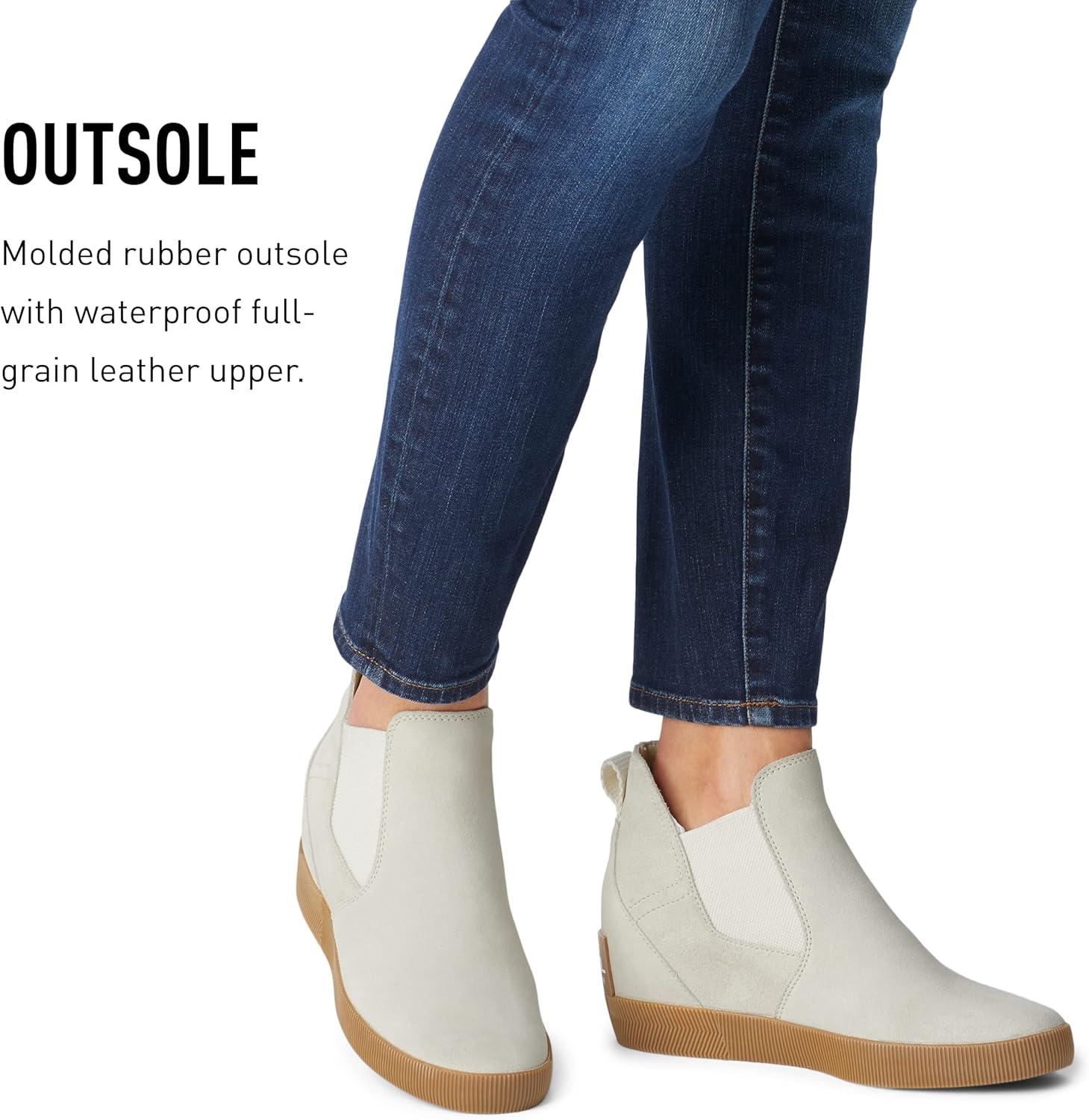 imageSOREL Womens Out N About SlipOn Wedge BootChalk White