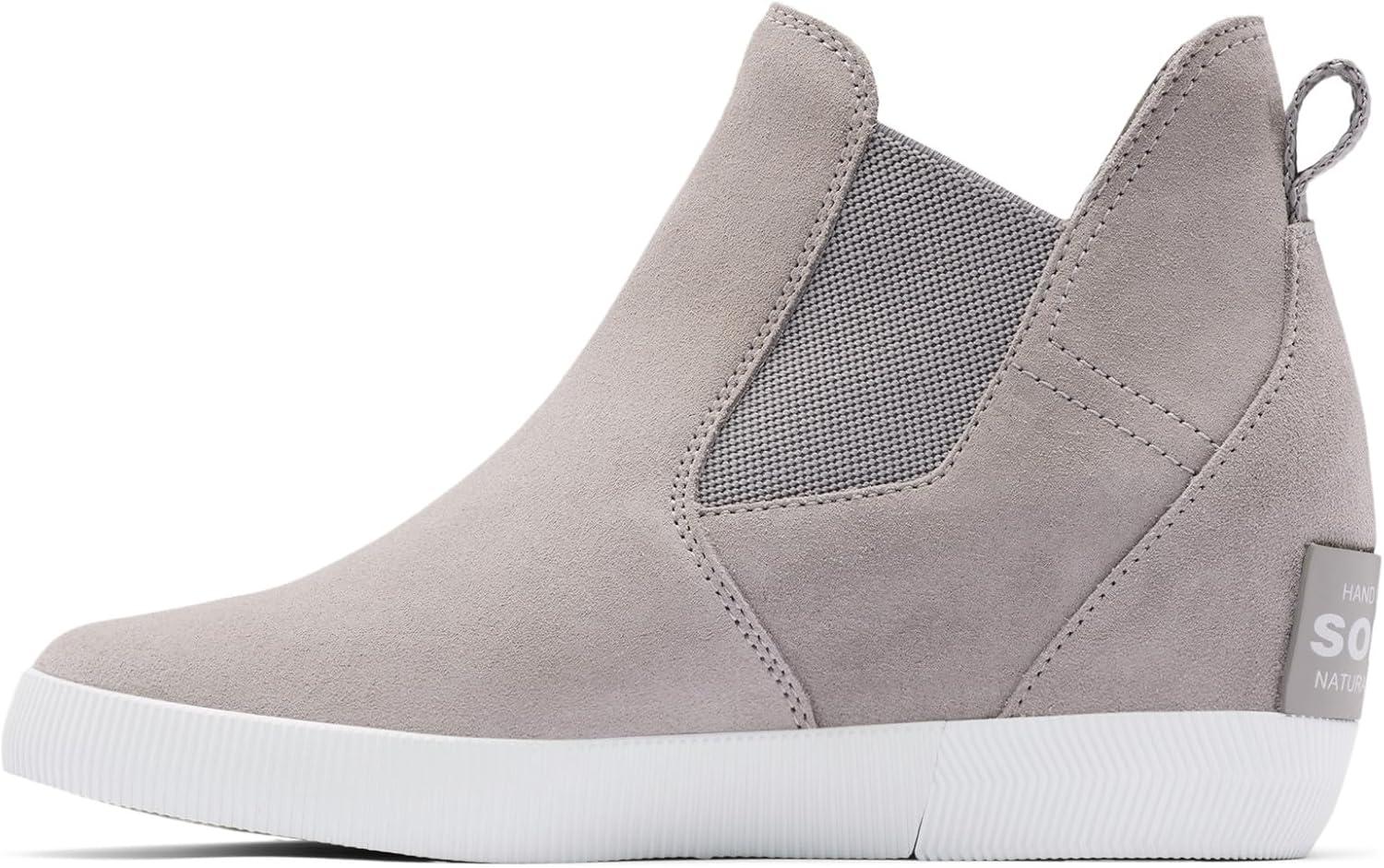 imageSOREL Womens Out N About SlipOn Wedge BootChrome GreyWhite