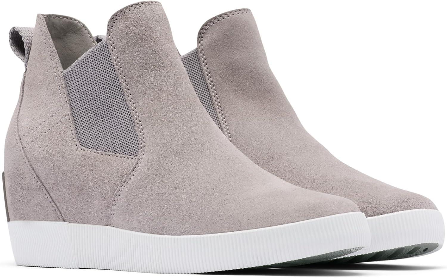 imageSOREL Womens Out N About SlipOn Wedge BootChrome GreyWhite