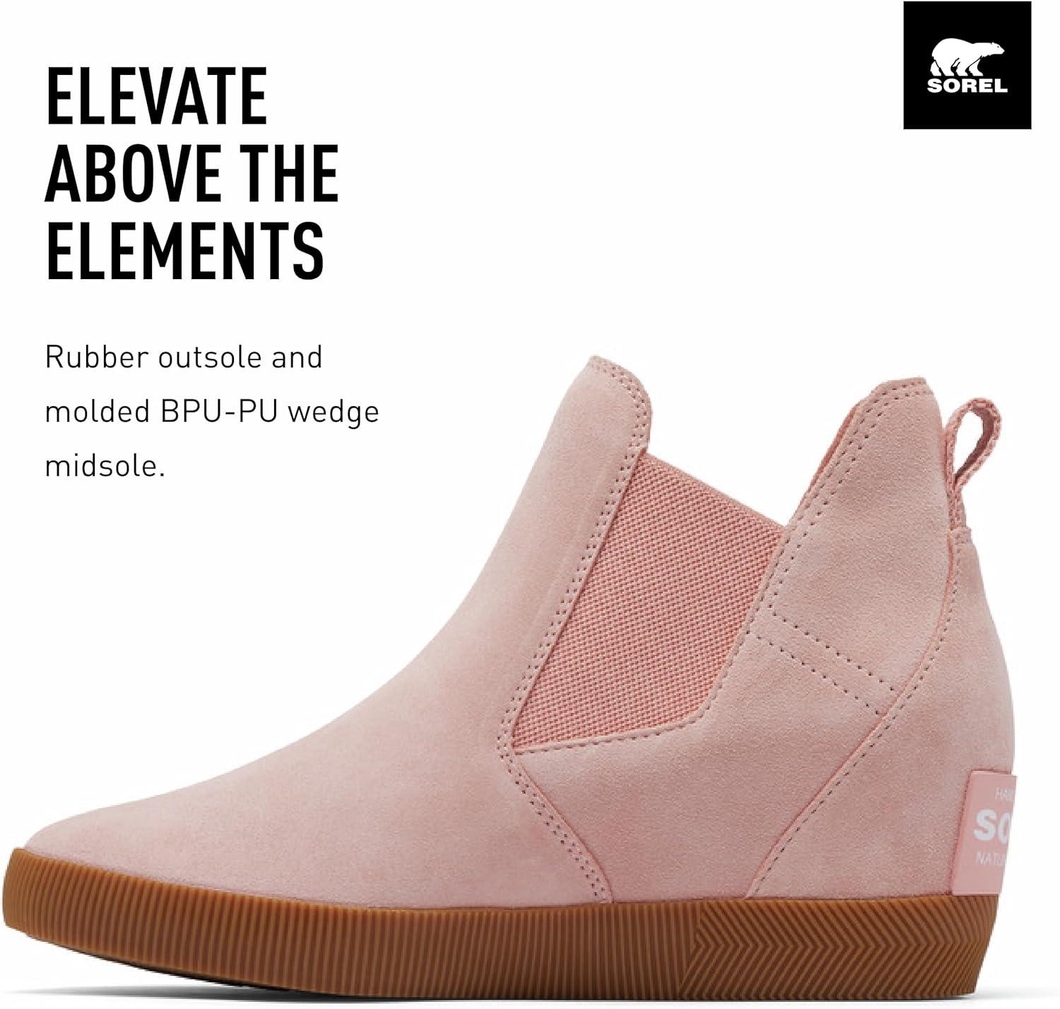 imageSOREL Womens Out N About SlipOn Wedge BootFaux Pink Gum 2