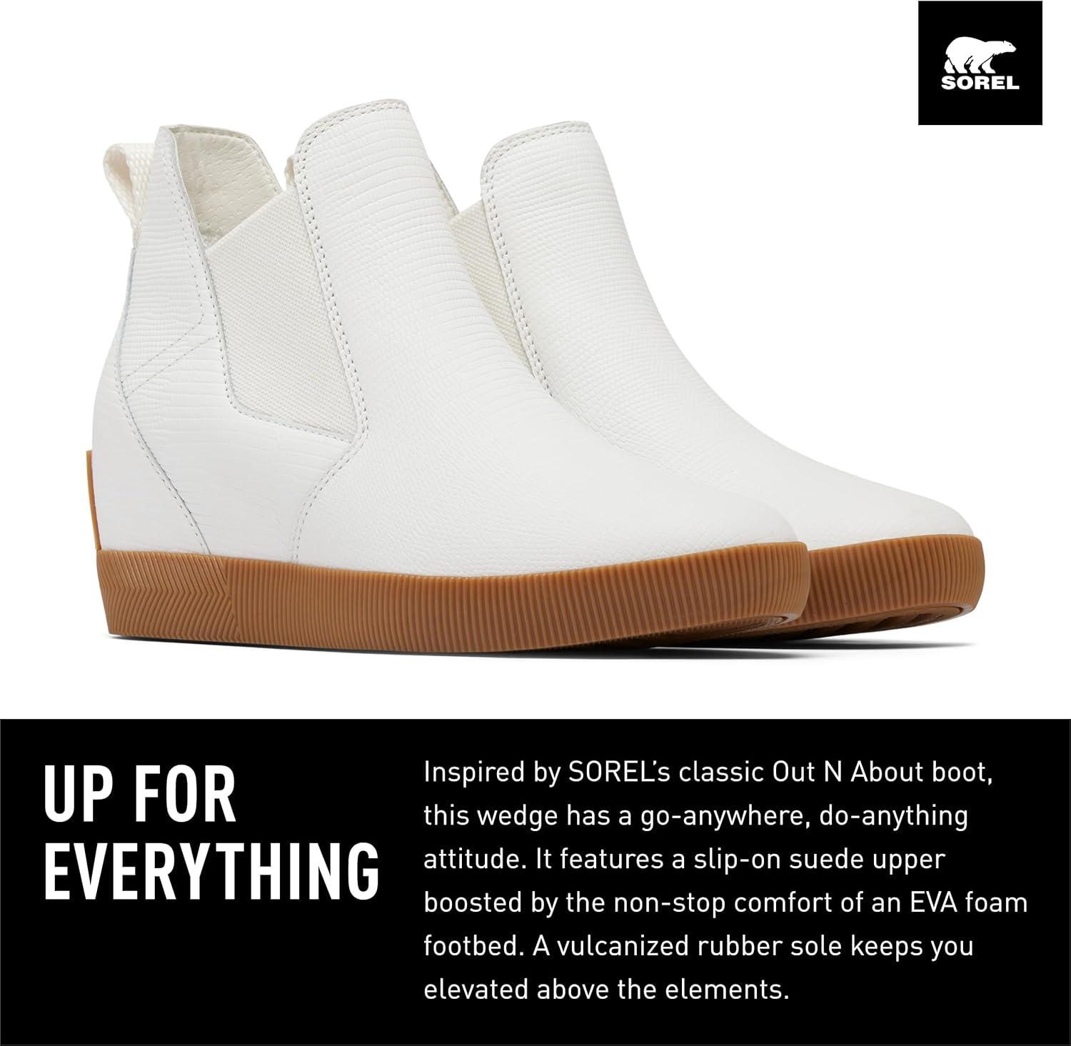 imageSOREL Womens Out N About SlipOn Wedge BootSea Salt Gum 2