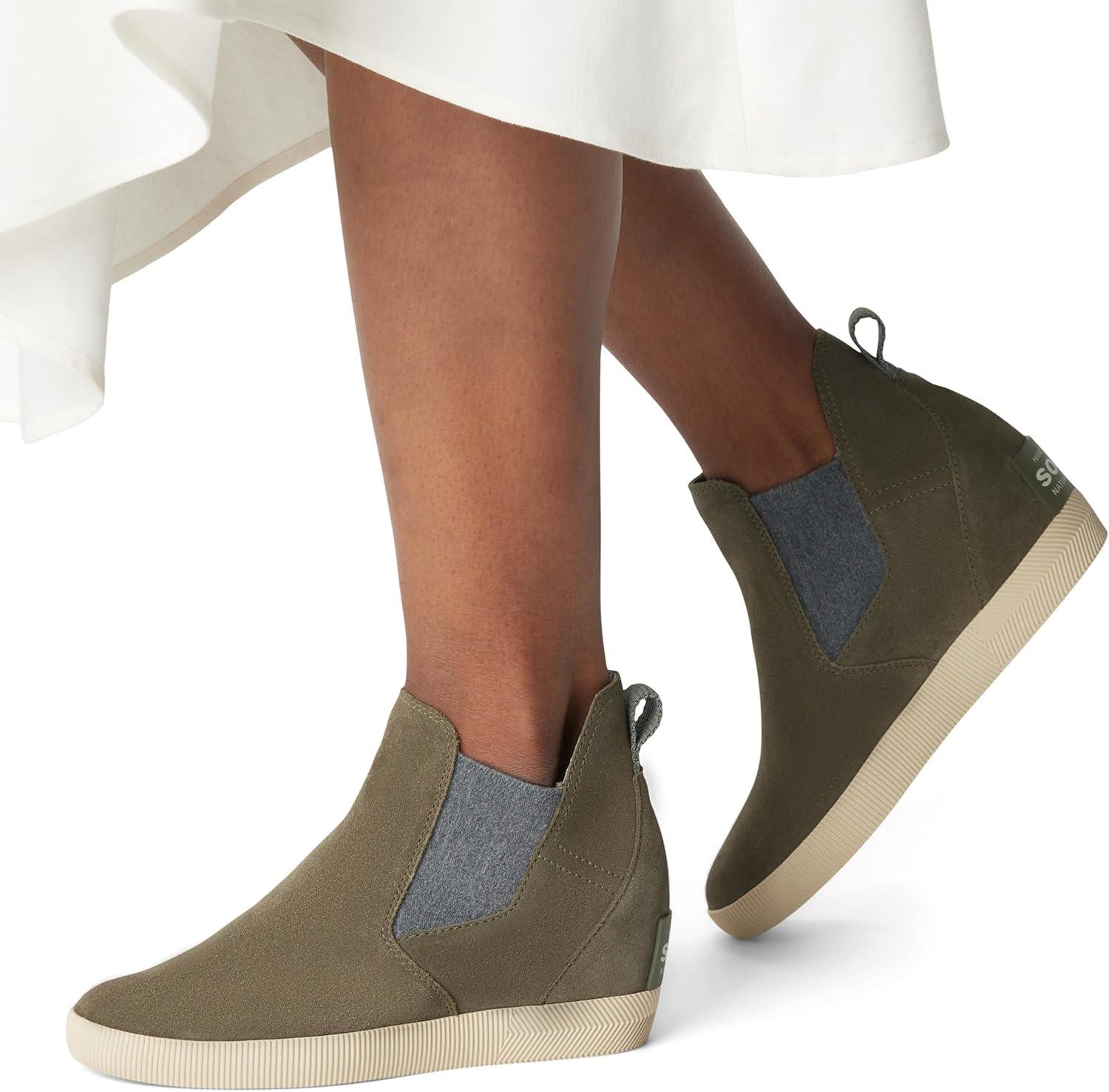 imageSOREL Womens Out N About SlipOn Wedge BootStone Green Bleached Ceramic