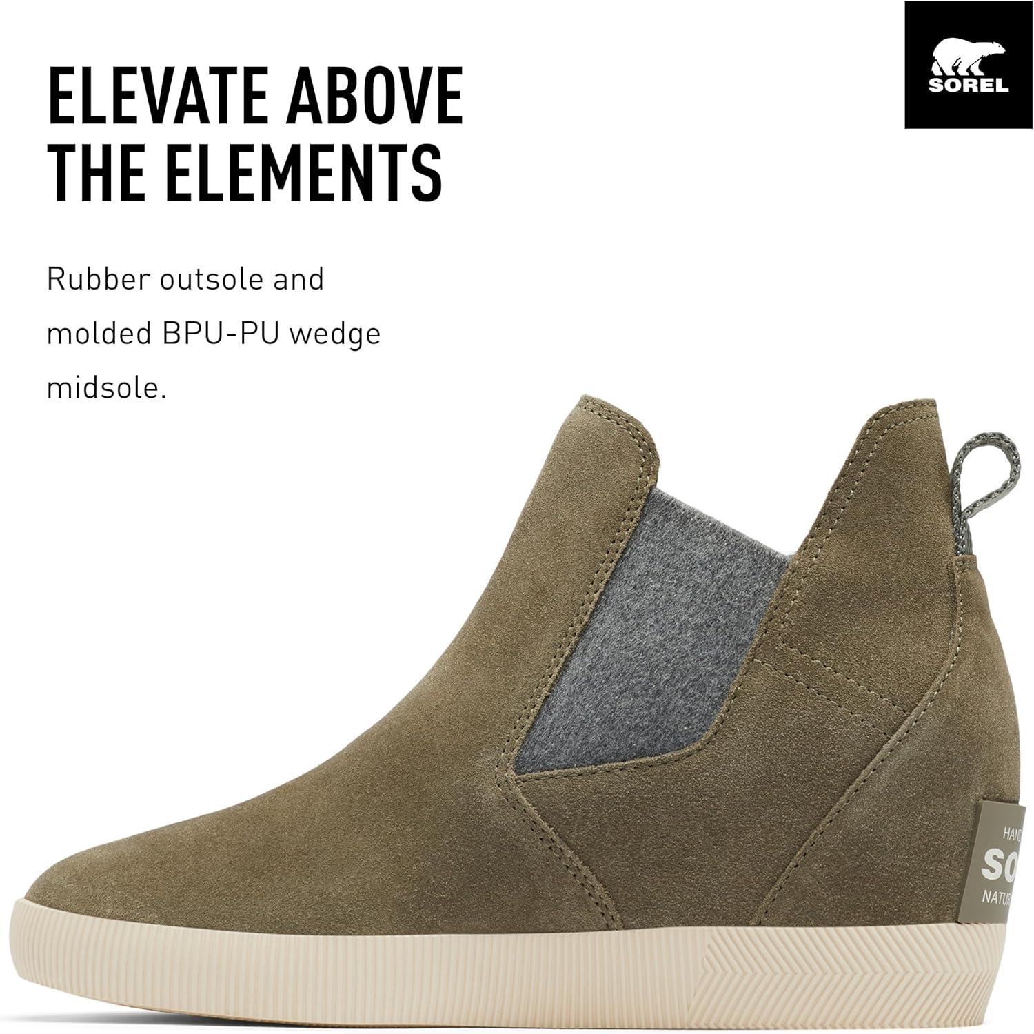 imageSOREL Womens Out N About SlipOn Wedge BootStone Green Bleached Ceramic