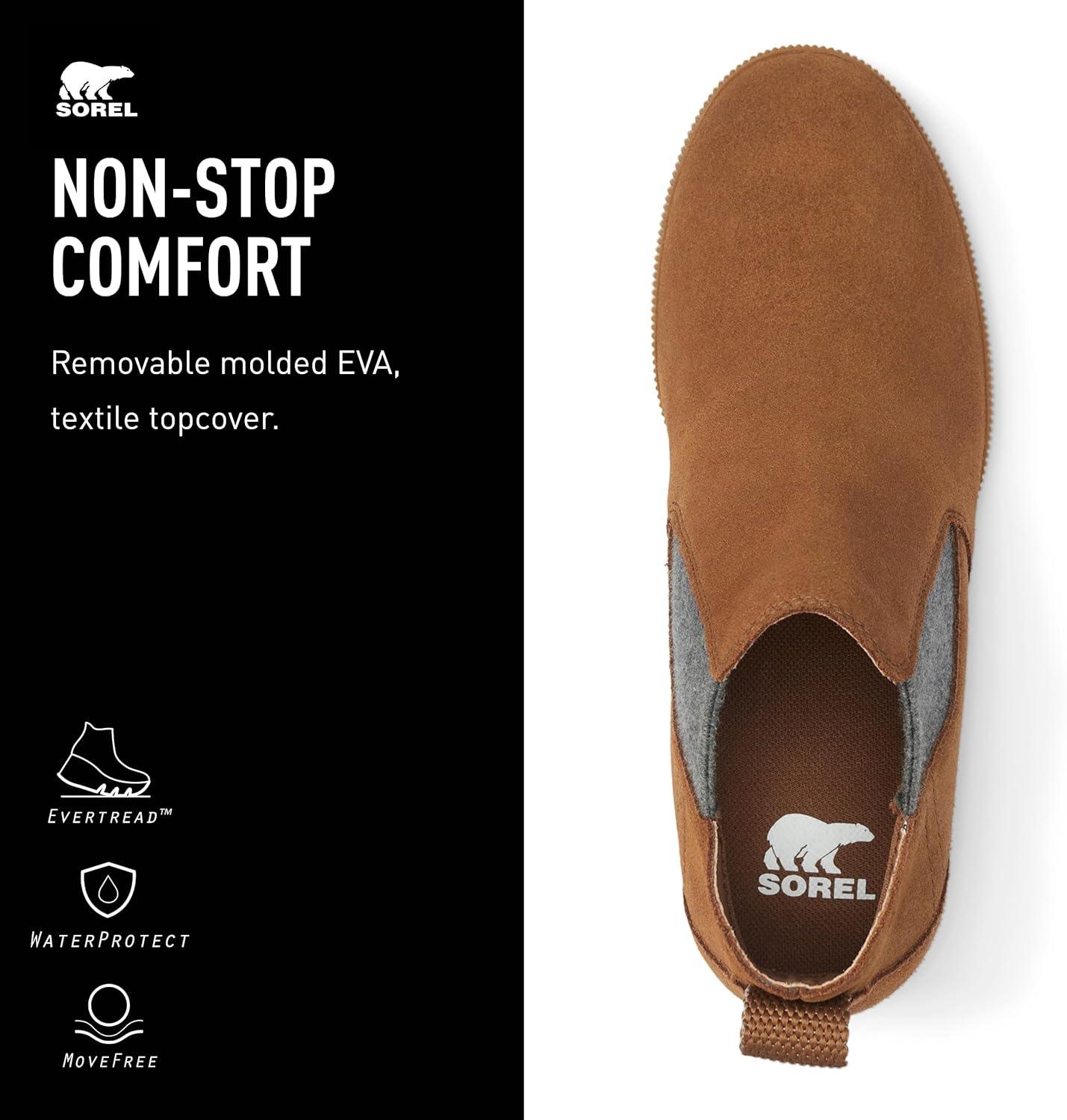 imageSOREL Womens Out N About SlipOn Wedge BootVelvet Tan Gum 2