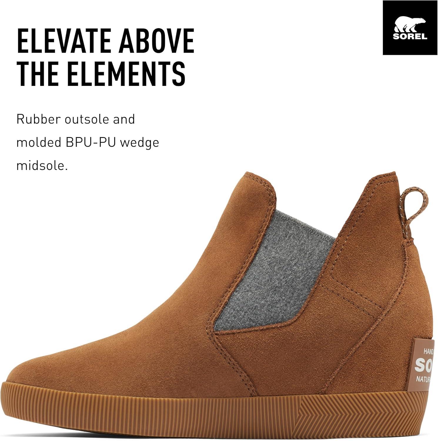 imageSOREL Womens Out N About SlipOn Wedge BootVelvet Tan Gum 2