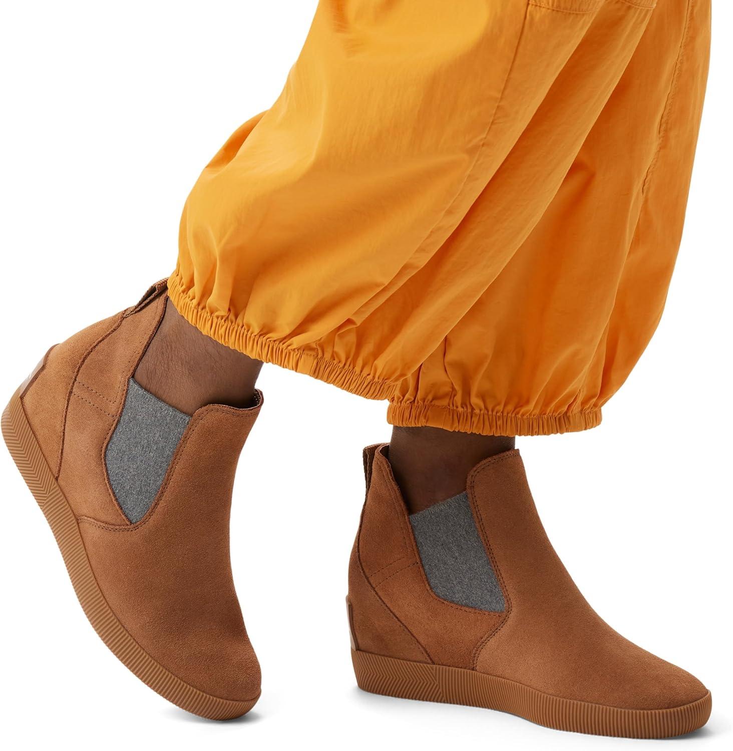 imageSOREL Womens Out N About SlipOn Wedge BootVelvet Tan Gum 2