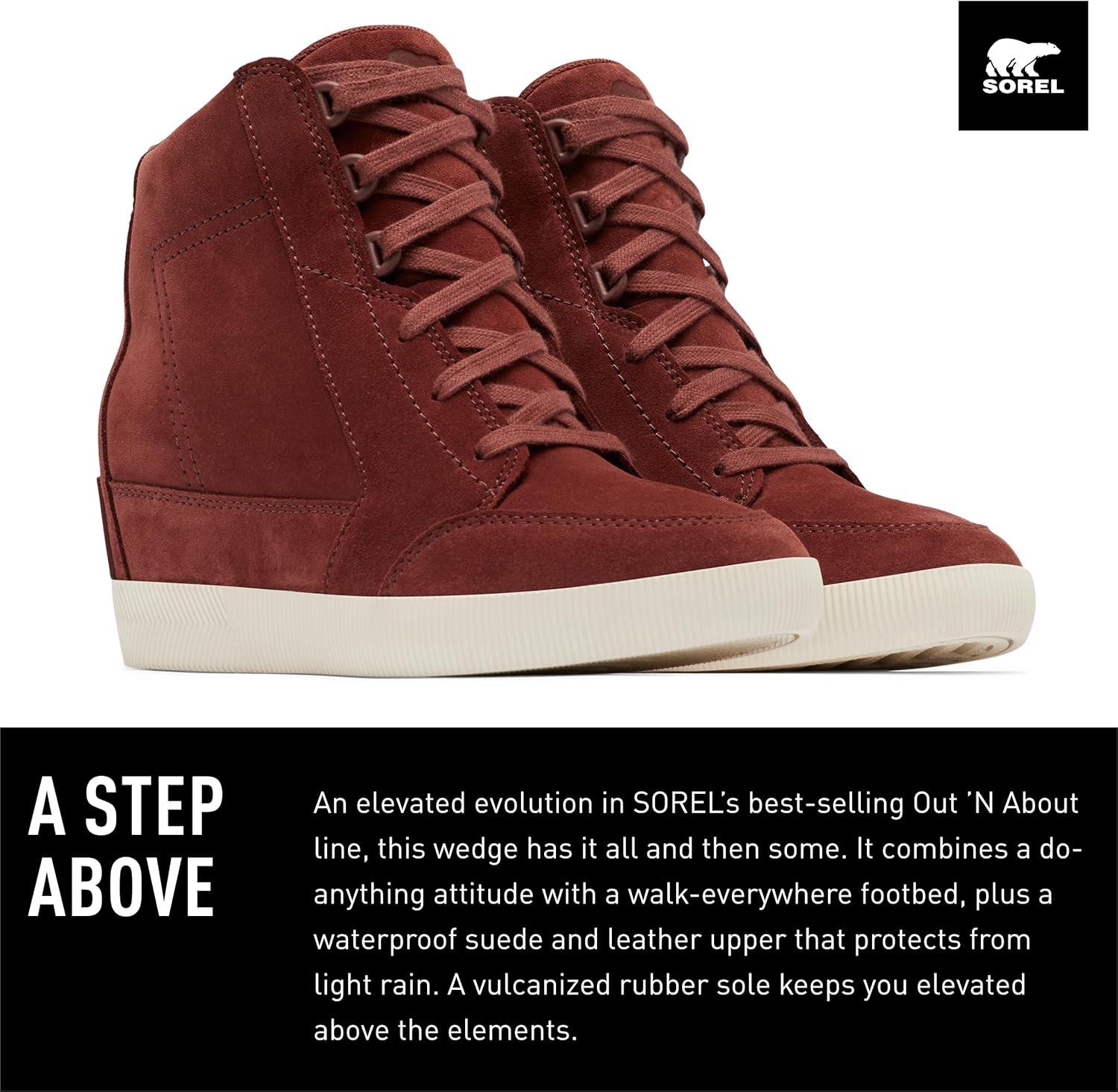 imageSOREL Womens Out N About Wedge BootSpice Chalk