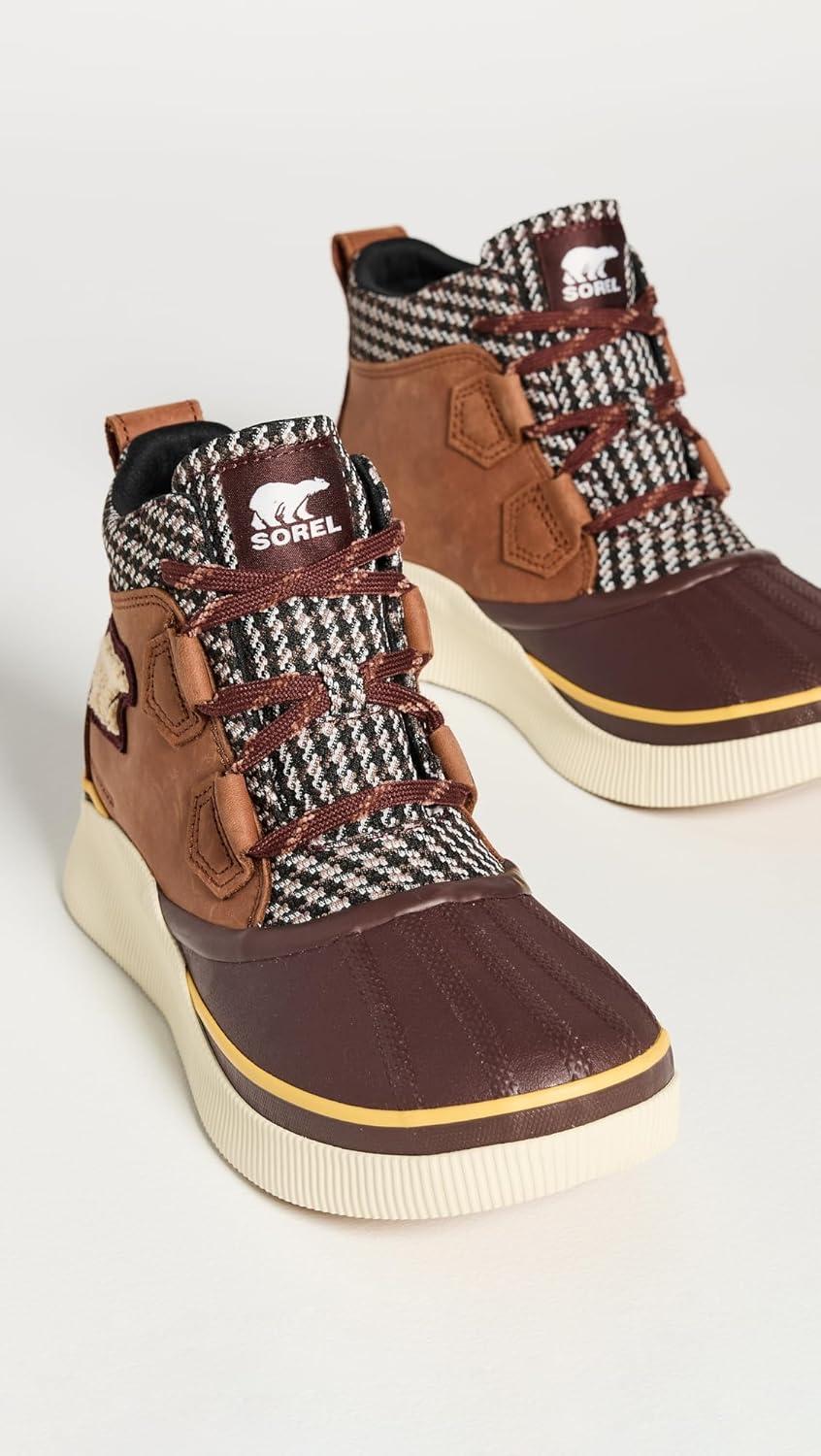 imageSOREL Womens Out N About lV Classic Waterproof BootRustic BrownRedwood