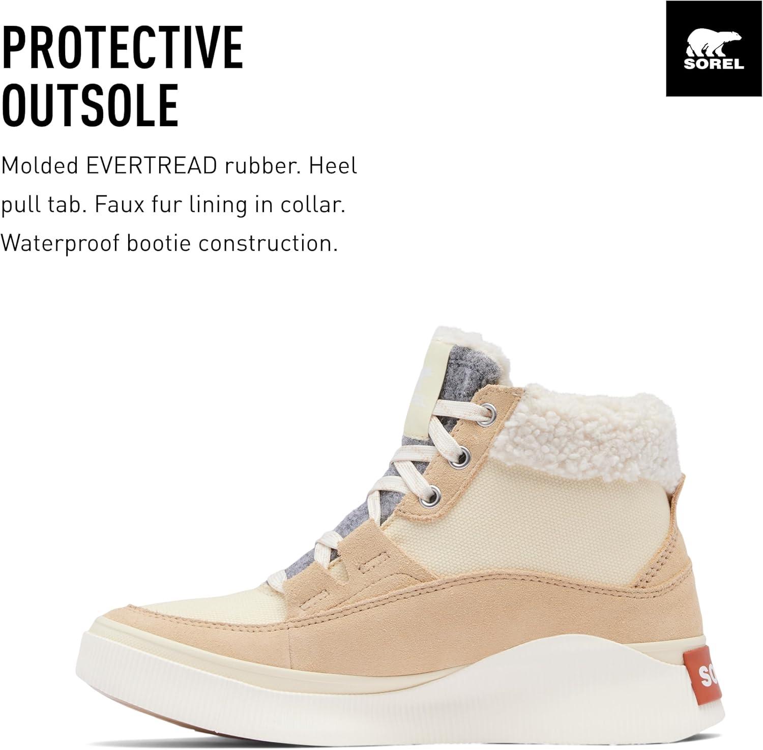 imageSOREL Womens Out N About lV Mid Waterproof SneakerHoney WhiteCeramic