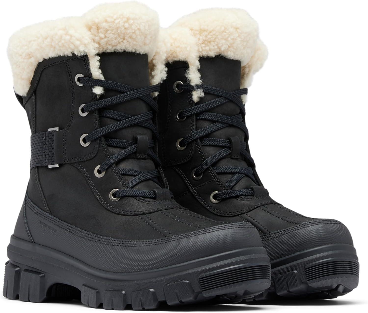 imageSOREL Womens Tivoli V Parc Waterproof BootBlack Sea Salt