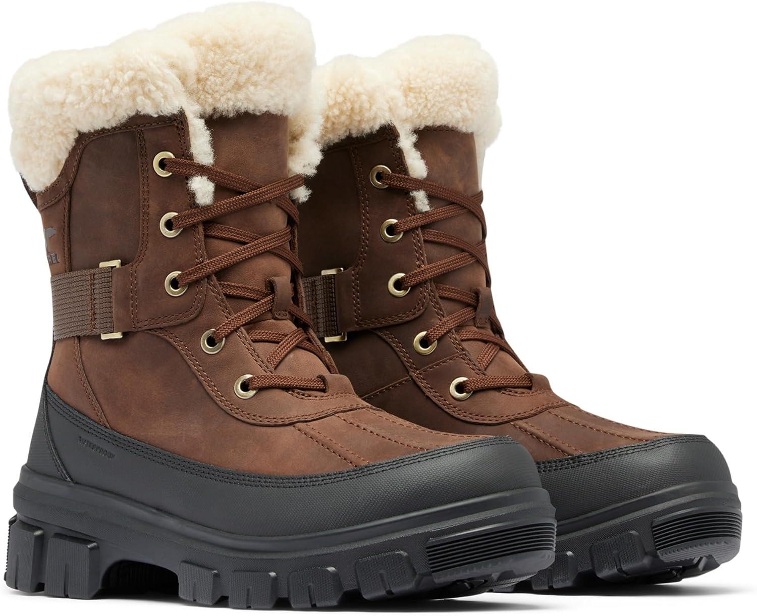 imageSOREL Womens Tivoli V Parc Waterproof BootTobaccoBlack