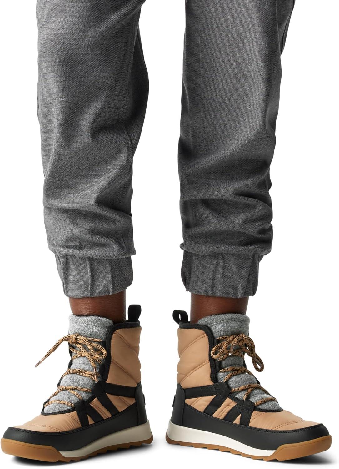 imageSOREL Womens Whitney ll Plus Lace Waterproof BootTawny BuffBlack