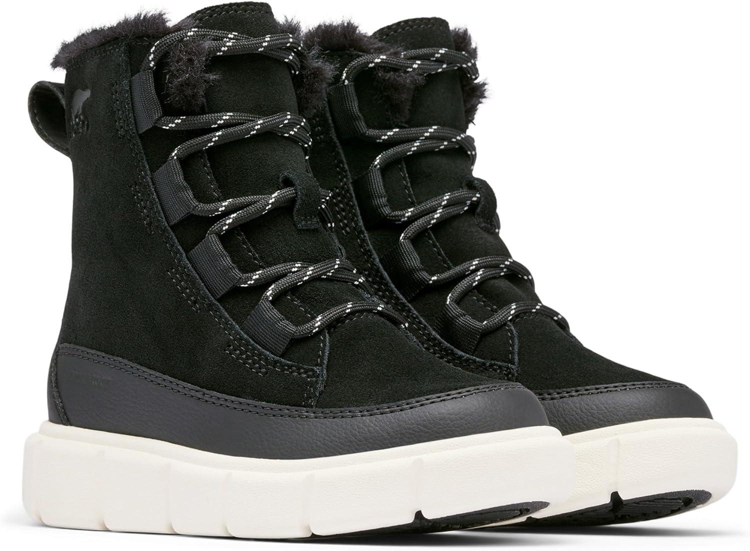 imageSorel Childrens Explorer lll Lace BootBlack Sea Salt