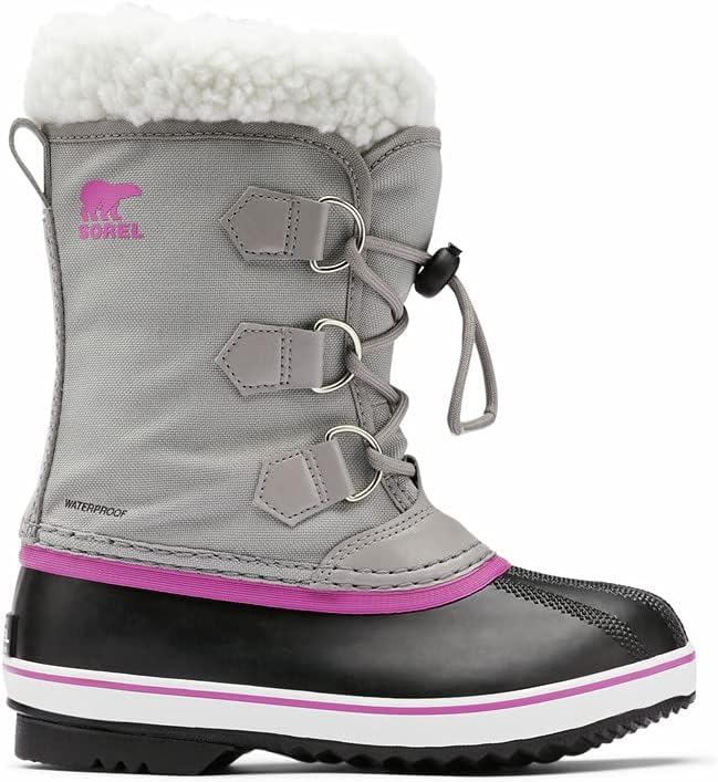 imageSorel Childrens Yoot Pac Nylon Waterproof BootChrome Grey Black