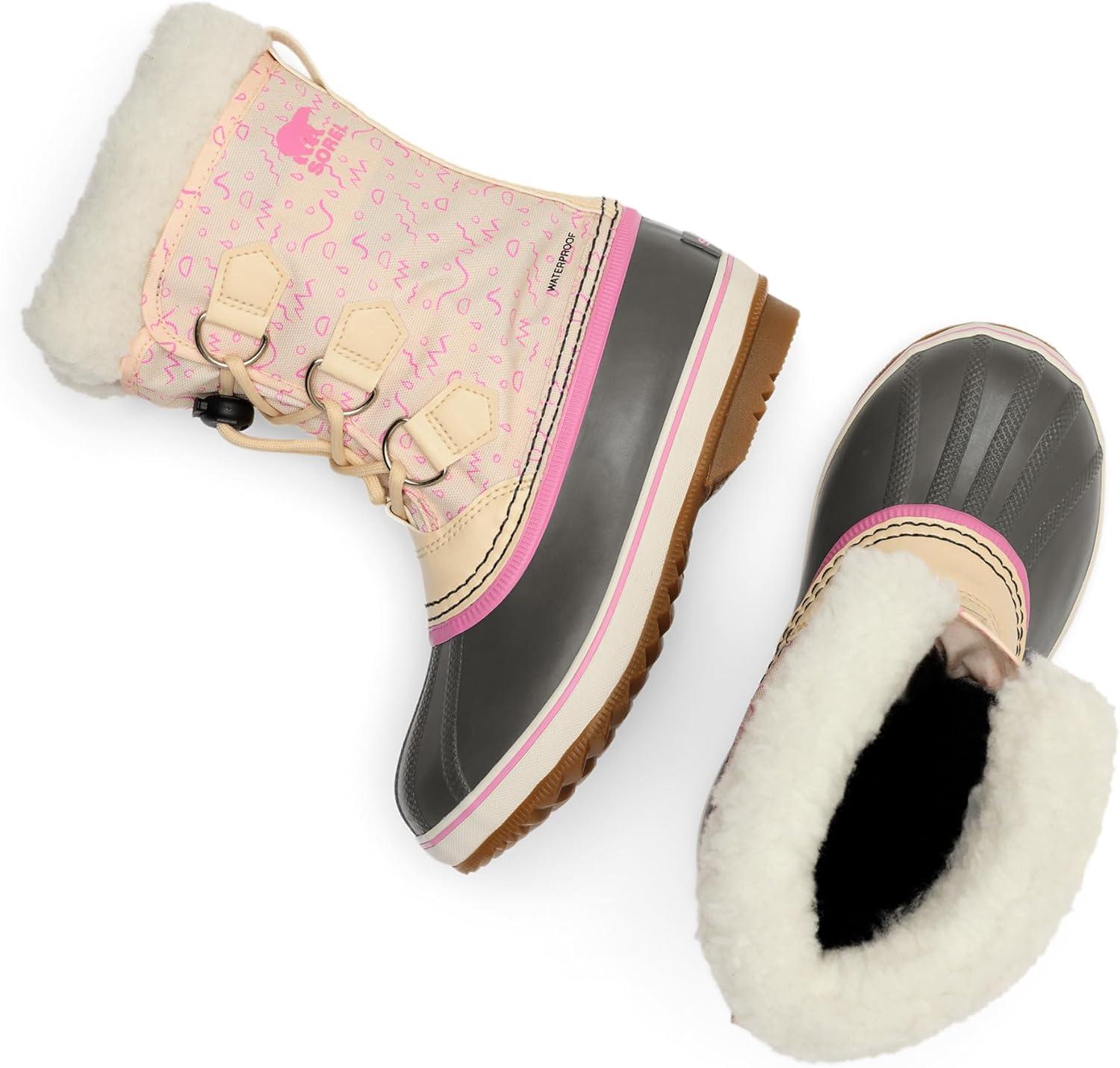 imageSorel Childrens Yoot Pac Nylon Waterproof BootHoney WhiteOrchid