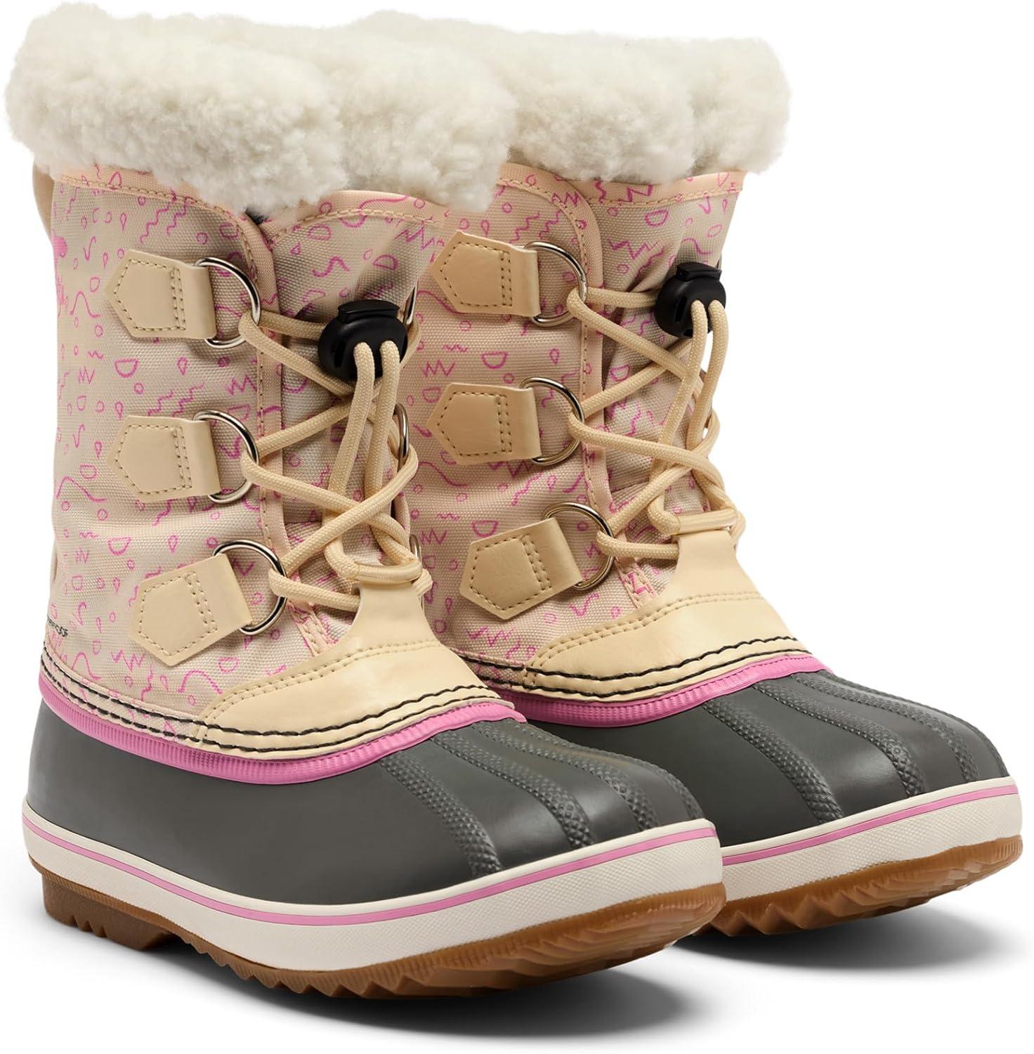 imageSorel Childrens Yoot Pac Nylon Waterproof BootHoney WhiteOrchid