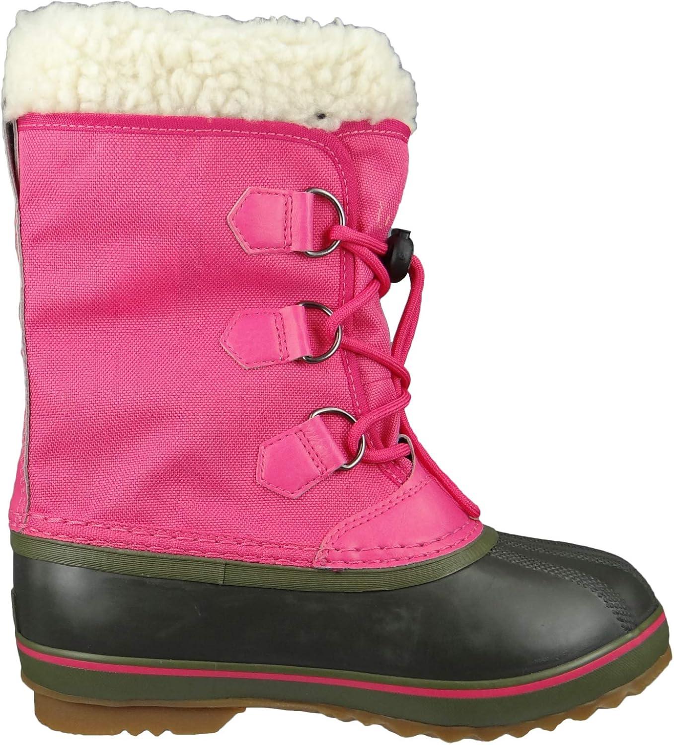 imageSorel Childrens Yoot Pac Nylon Waterproof BootUltra Pink Alpine Tundra