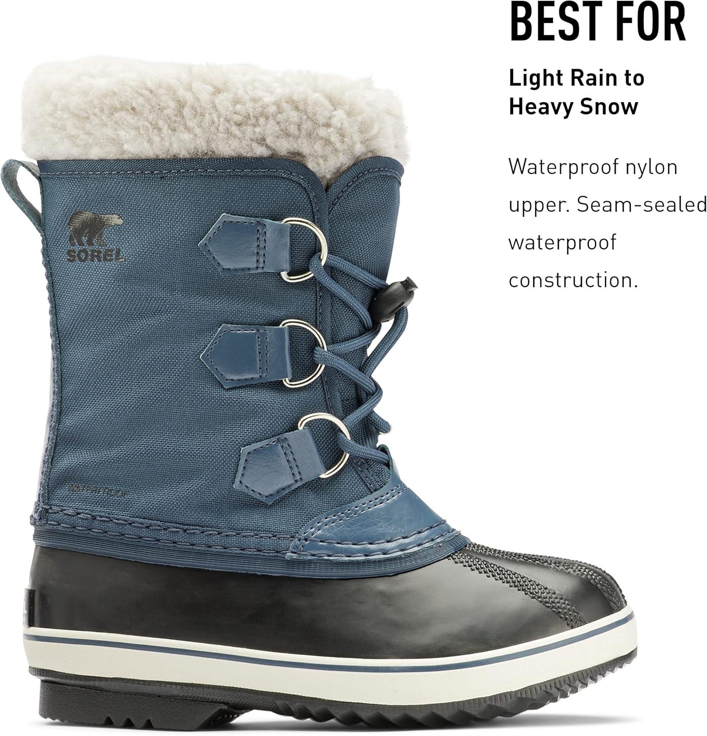 imageSorel Childrens Yoot Pac Nylon Waterproof BootUniform Blue Black