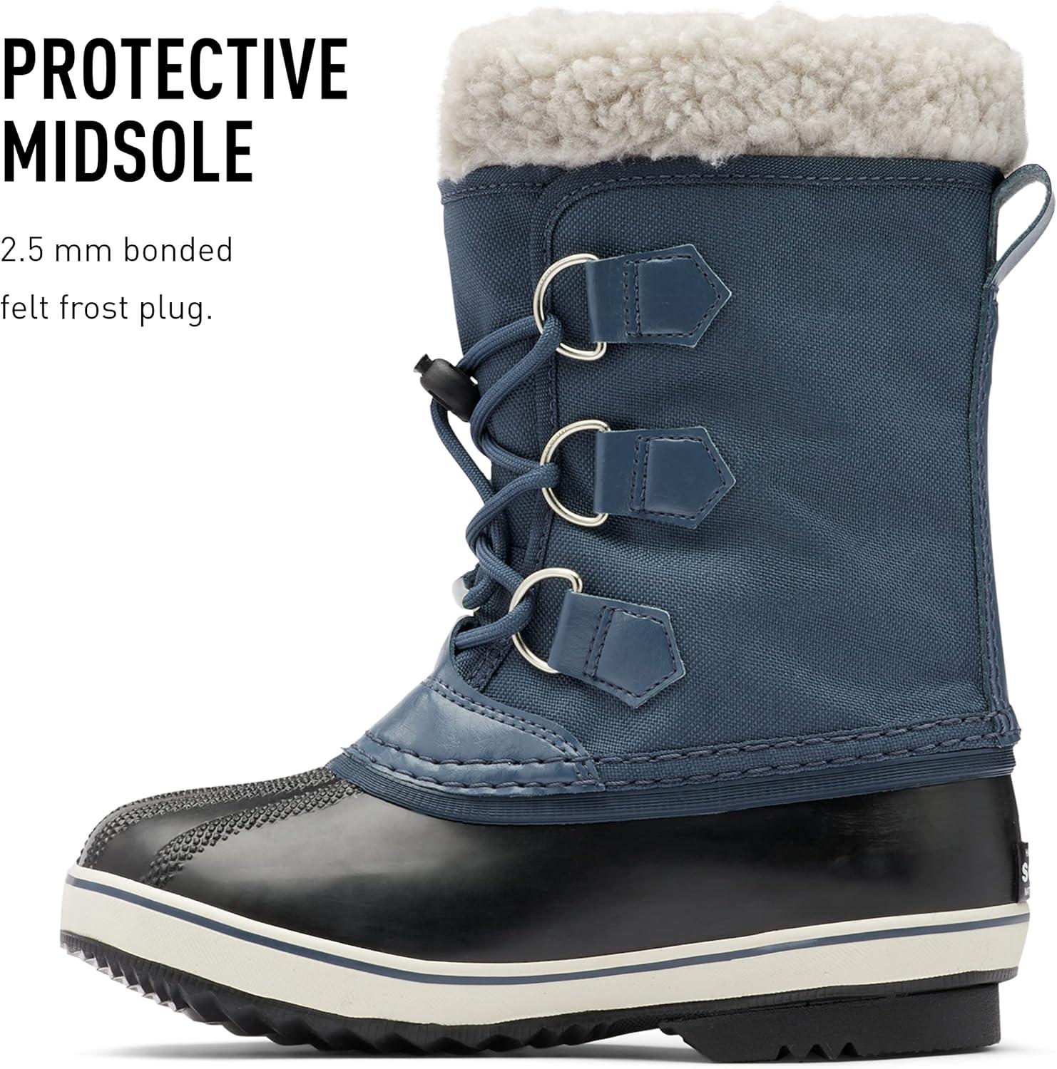 imageSorel Childrens Yoot Pac Nylon Waterproof BootUniform Blue Black