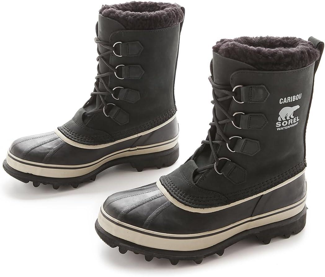 imageSorel Mens Caribou Snow BootBlackTusk