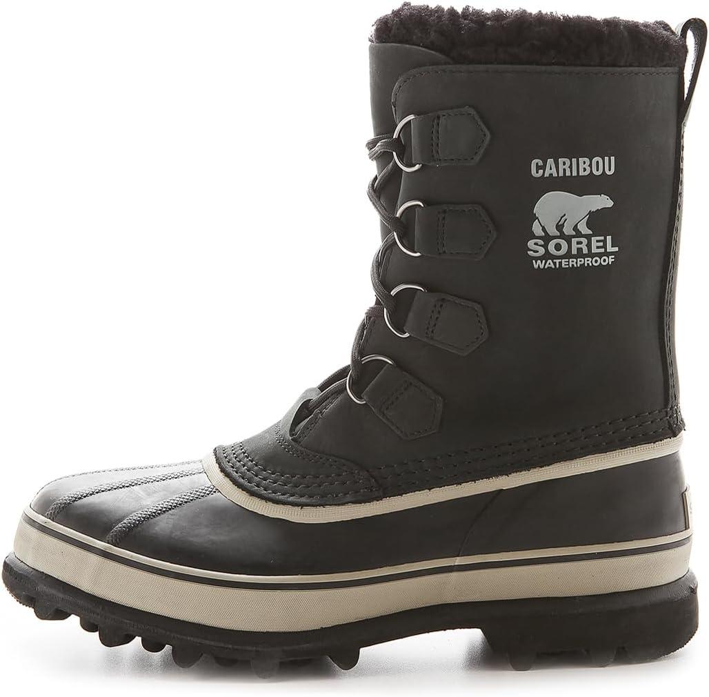 imageSorel Mens Caribou Snow BootBlackTusk