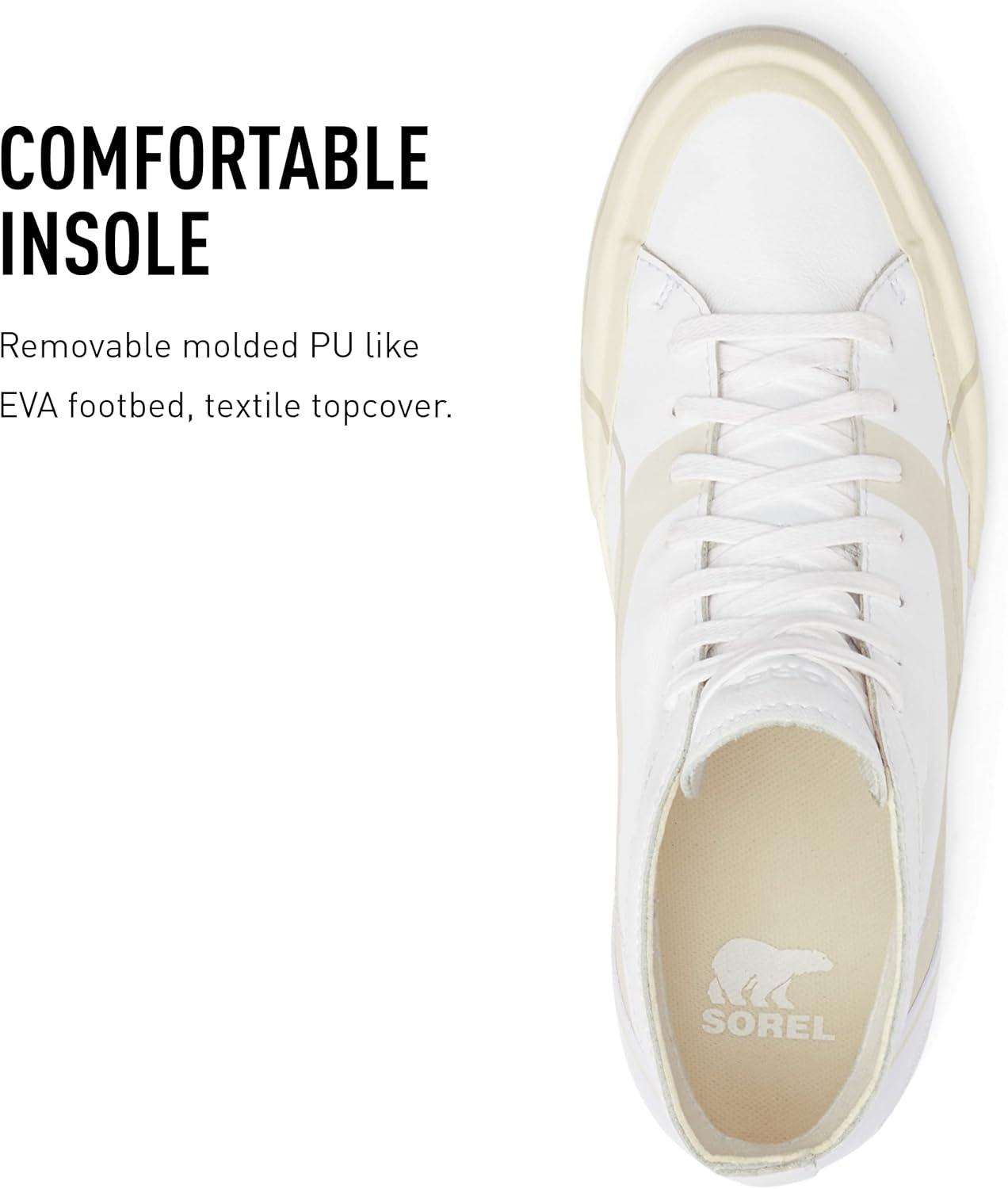 imageSorel Mens Grit Sneaker Chukka WP Waterproof Suede SneakersWhite White